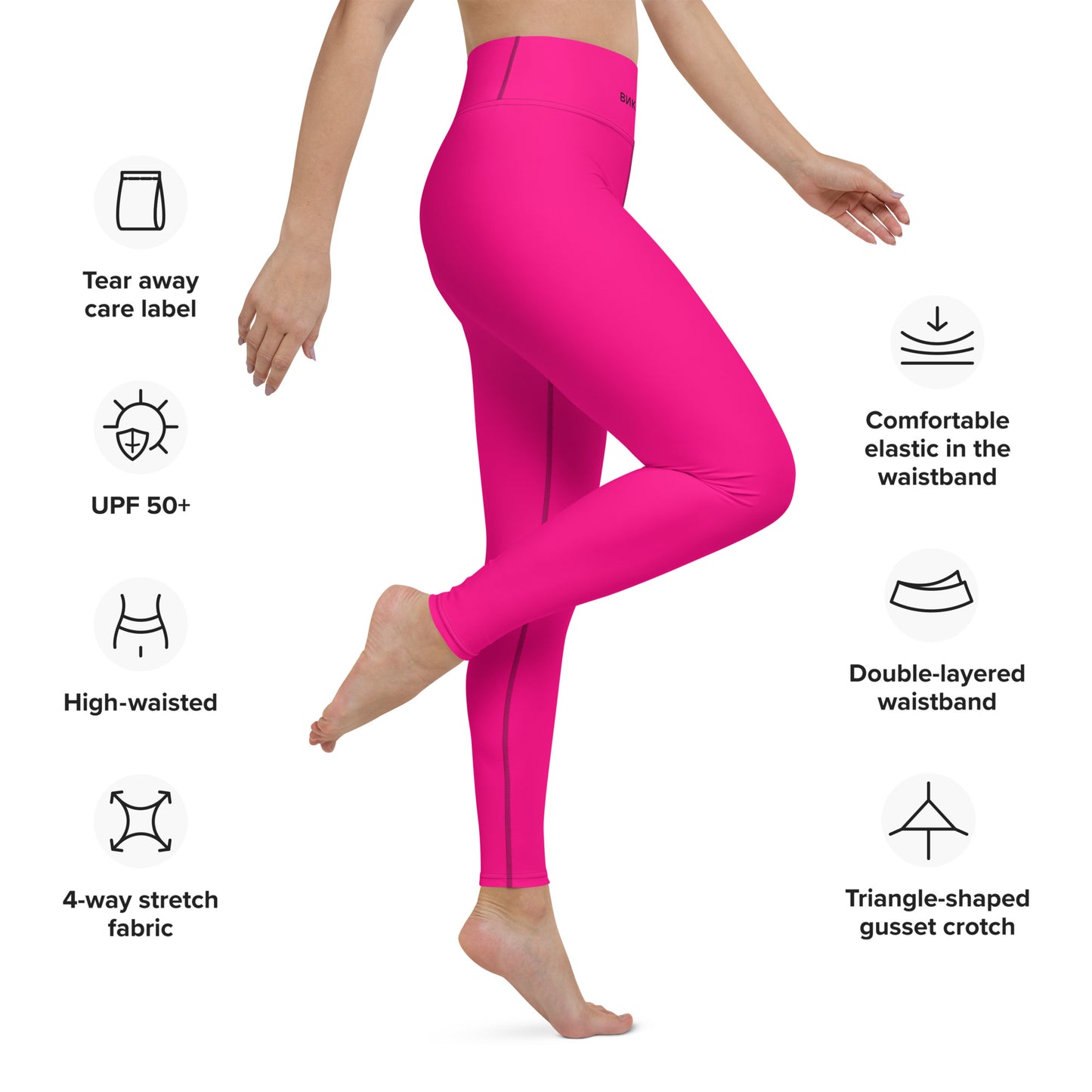 ВИКИНГ Original Bright Pink Yoga Leggings