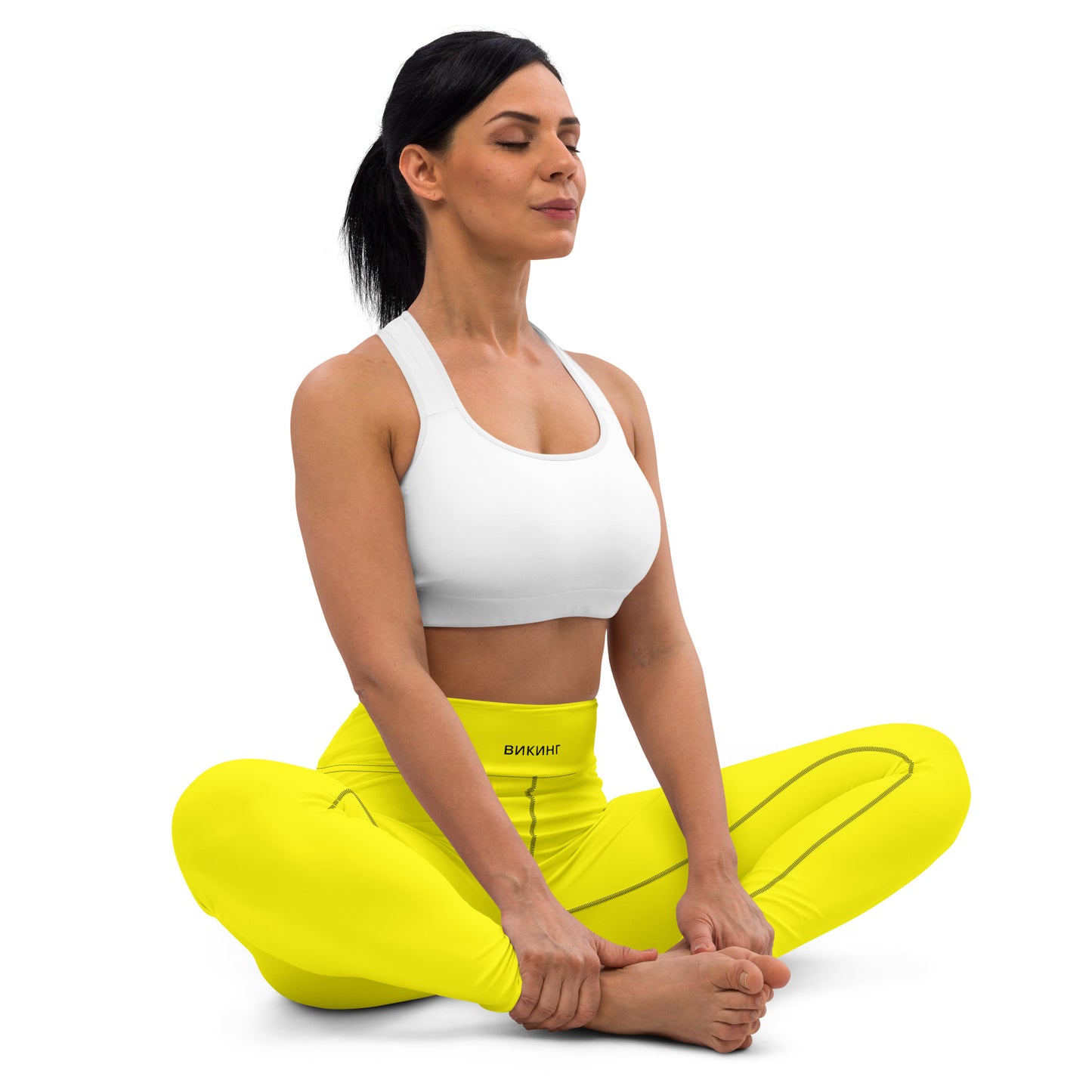 ВИКИНГ Original Bumble Bee Yellow Yoga Leggings