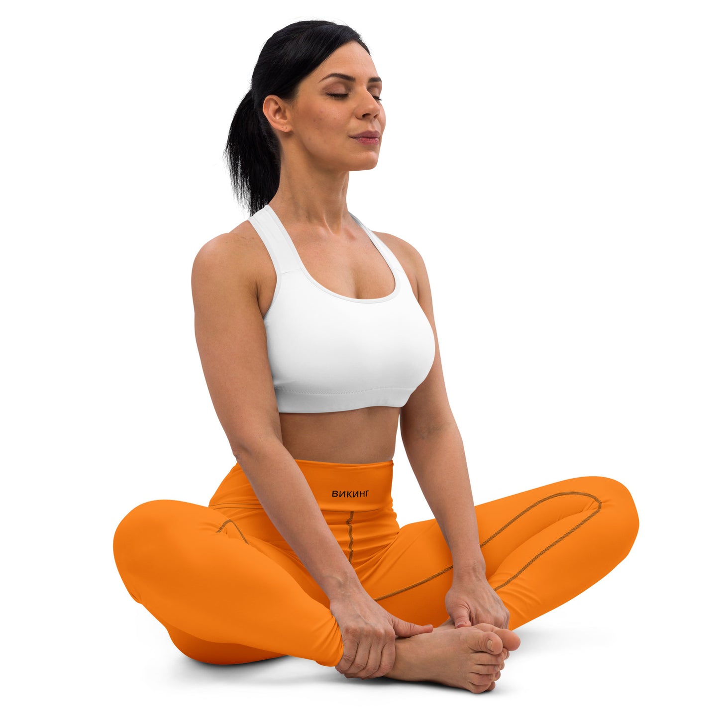 ВИКИНГ Original Tangerine Orange Yoga Leggings