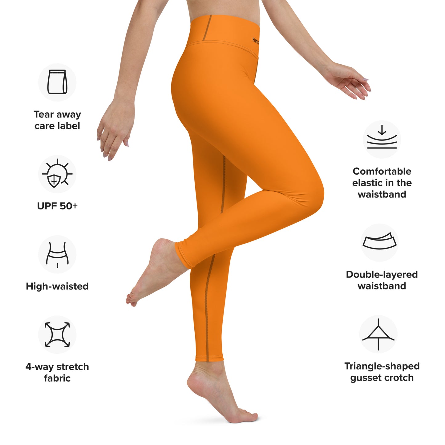 ВИКИНГ Original Tangerine Orange Yoga Leggings