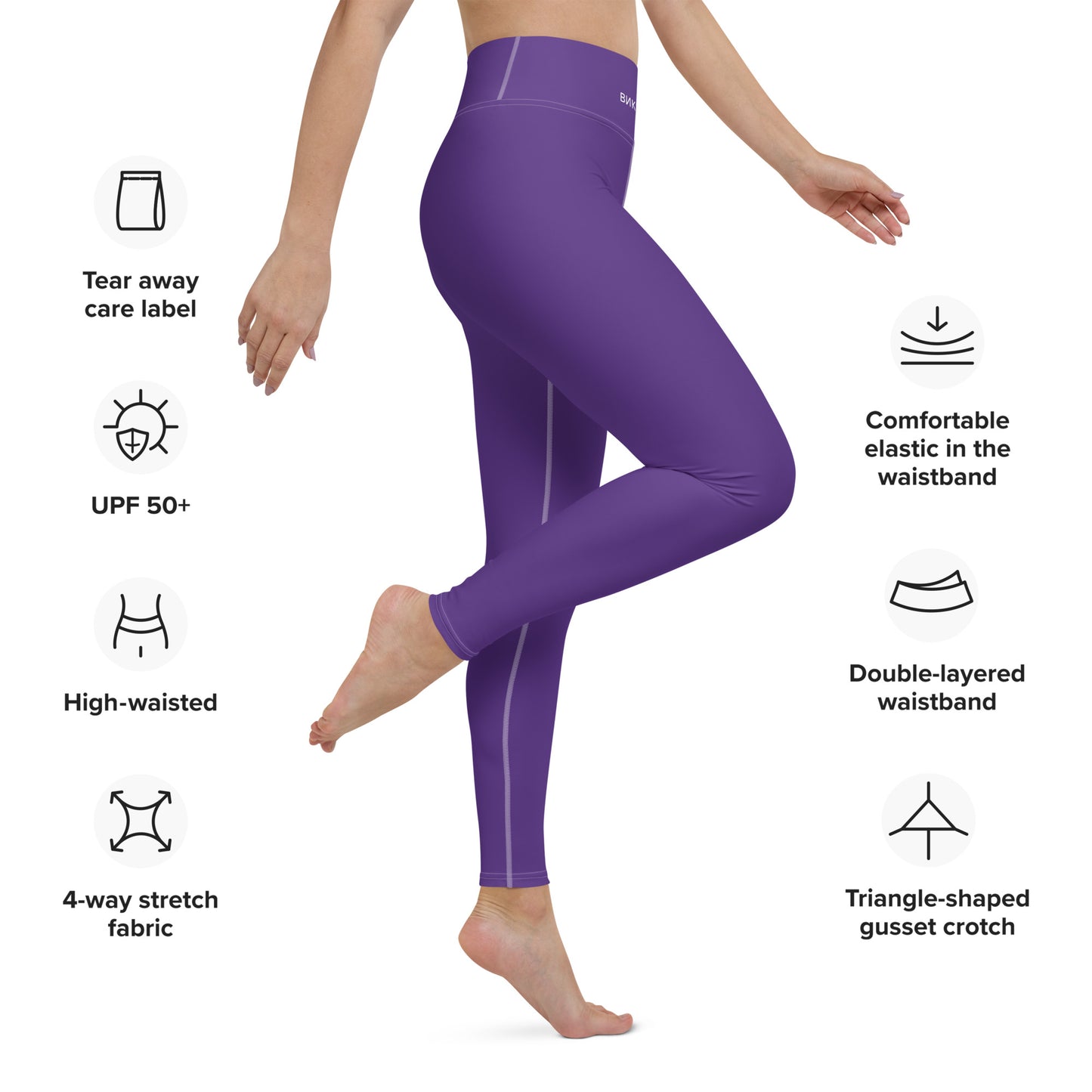 ВИКИНГ Original Plum Purple Yoga Leggings