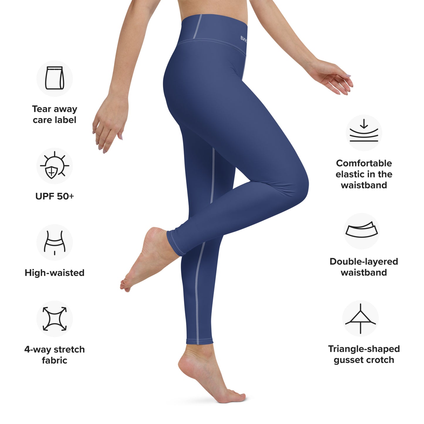 ВИКИНГ Original Navy Blue Yoga Leggings