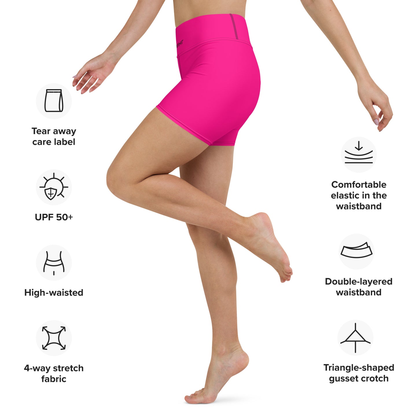 ВИКИНГ Original Bright Pink Yoga Shorts