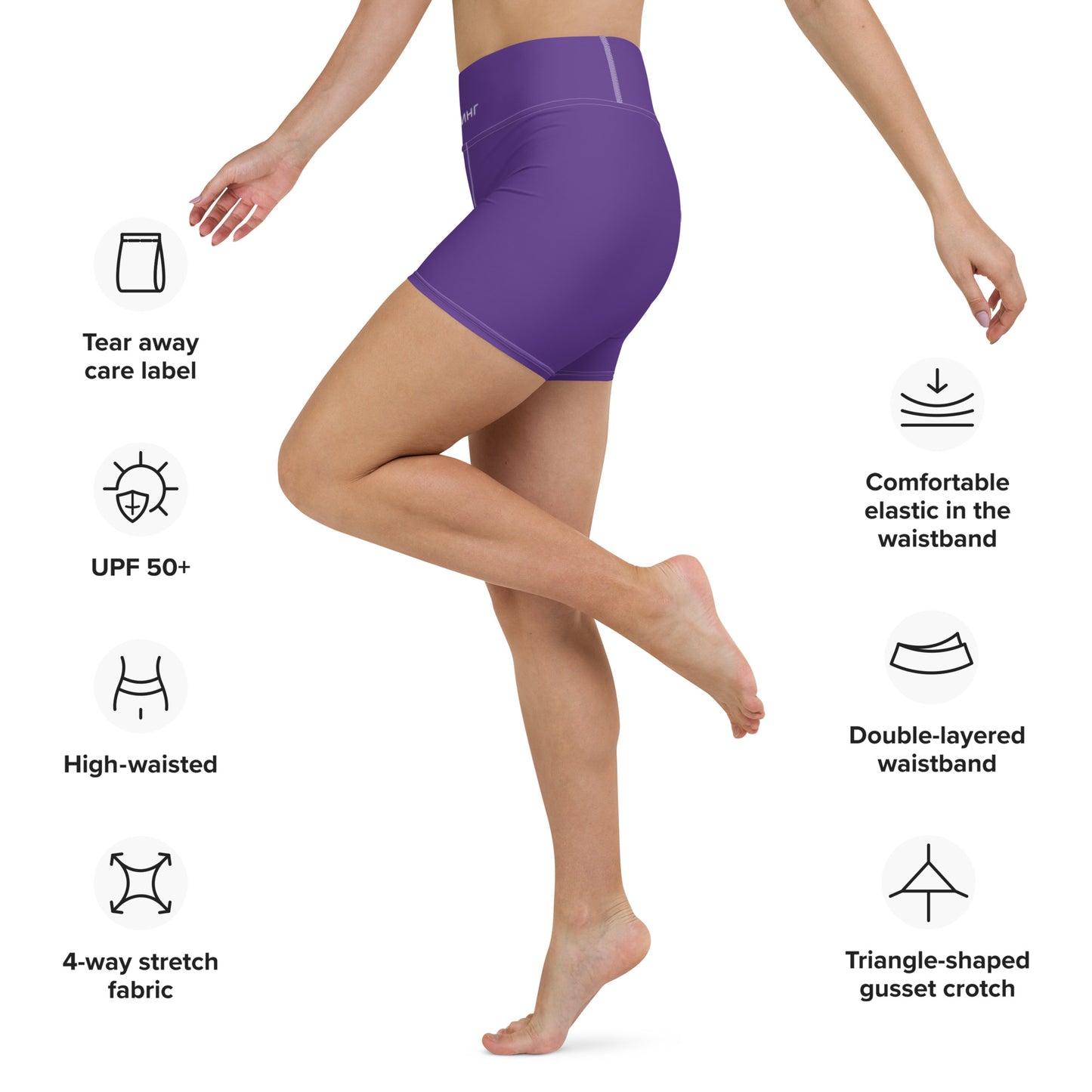 ВИКИНГ Original Plum Purple Yoga Shorts