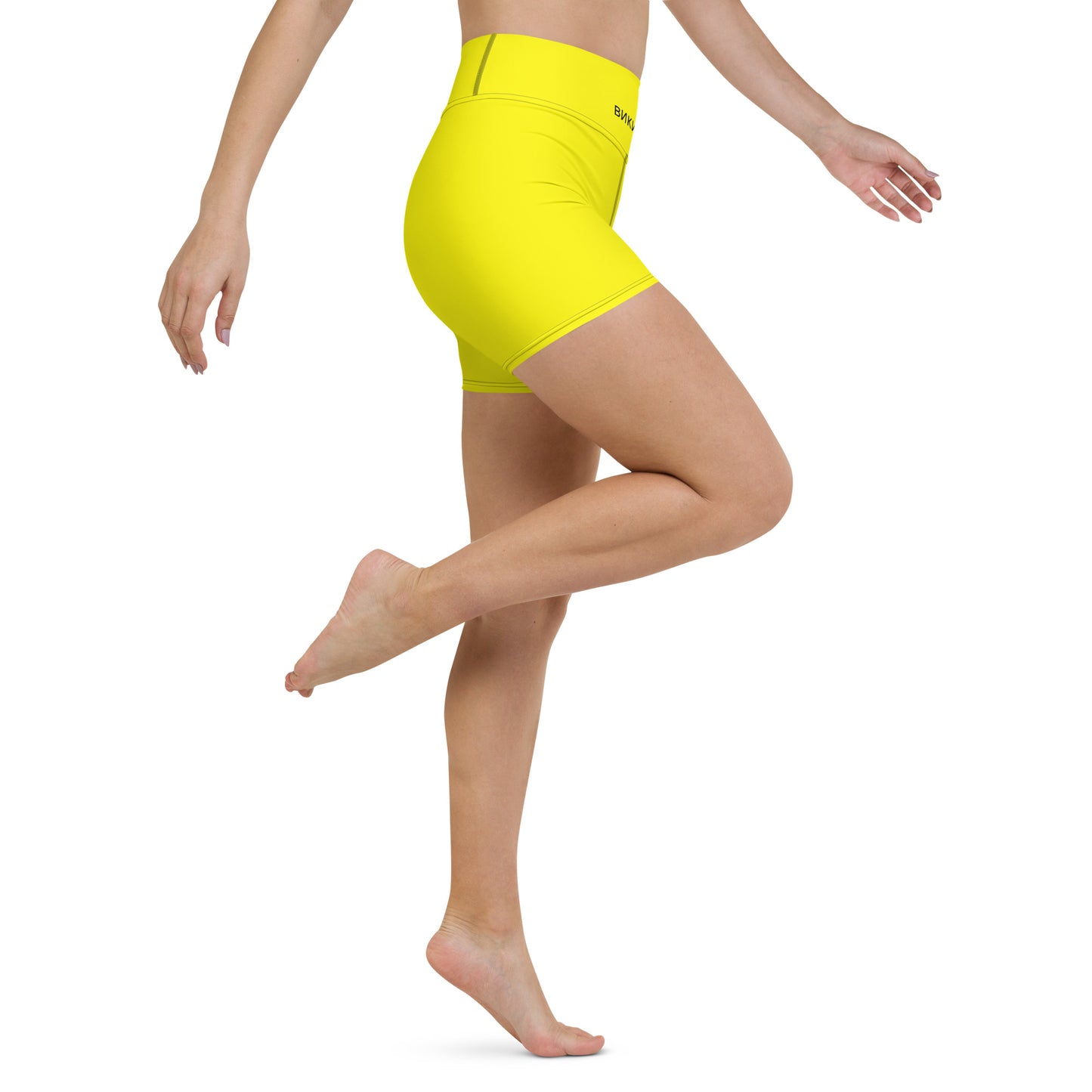 ВИКИНГ Original Bumble Bee Yellow Yoga Shorts