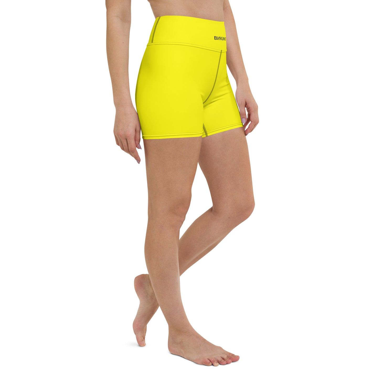 ВИКИНГ Original Bumble Bee Yellow Yoga Shorts