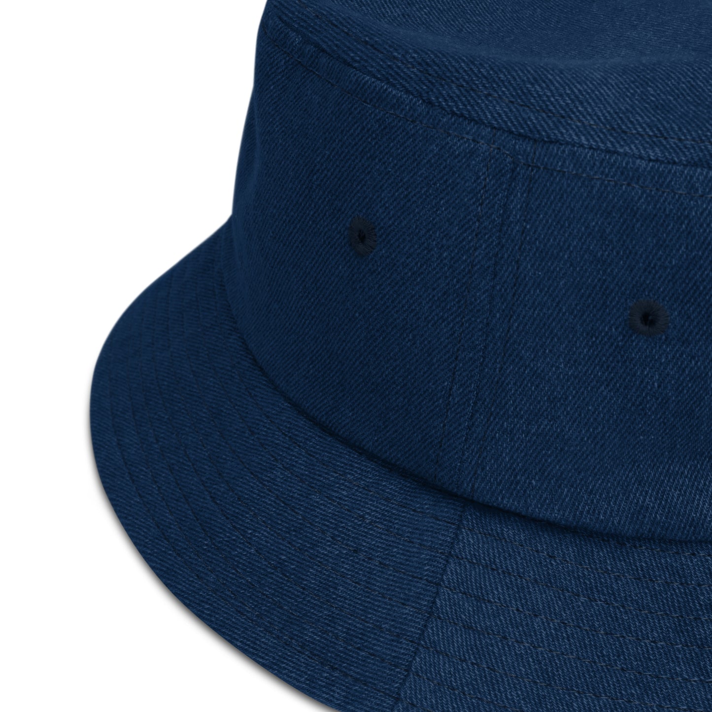 ВИКИНГ Unisex White Logo Denim Bucket Hat