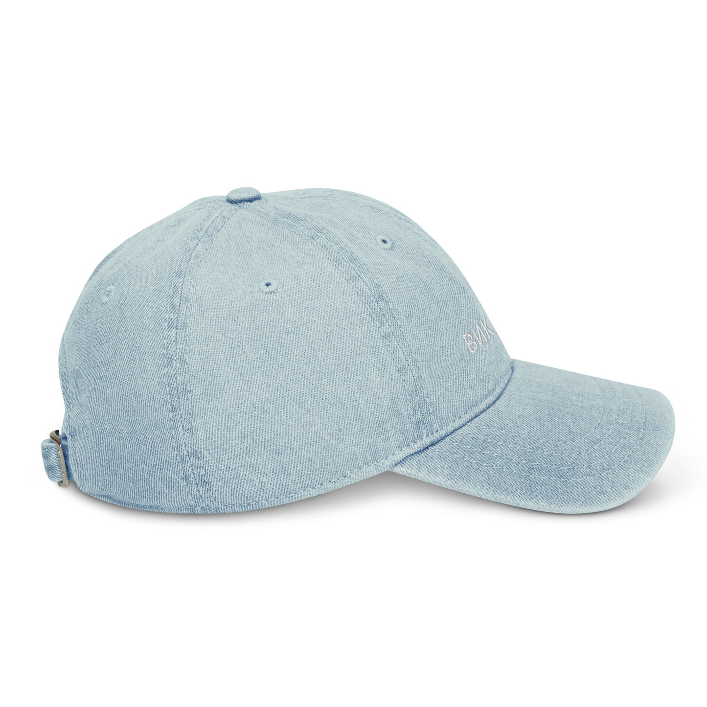 ВИКИНГ Unisex White Logo Denim Hat