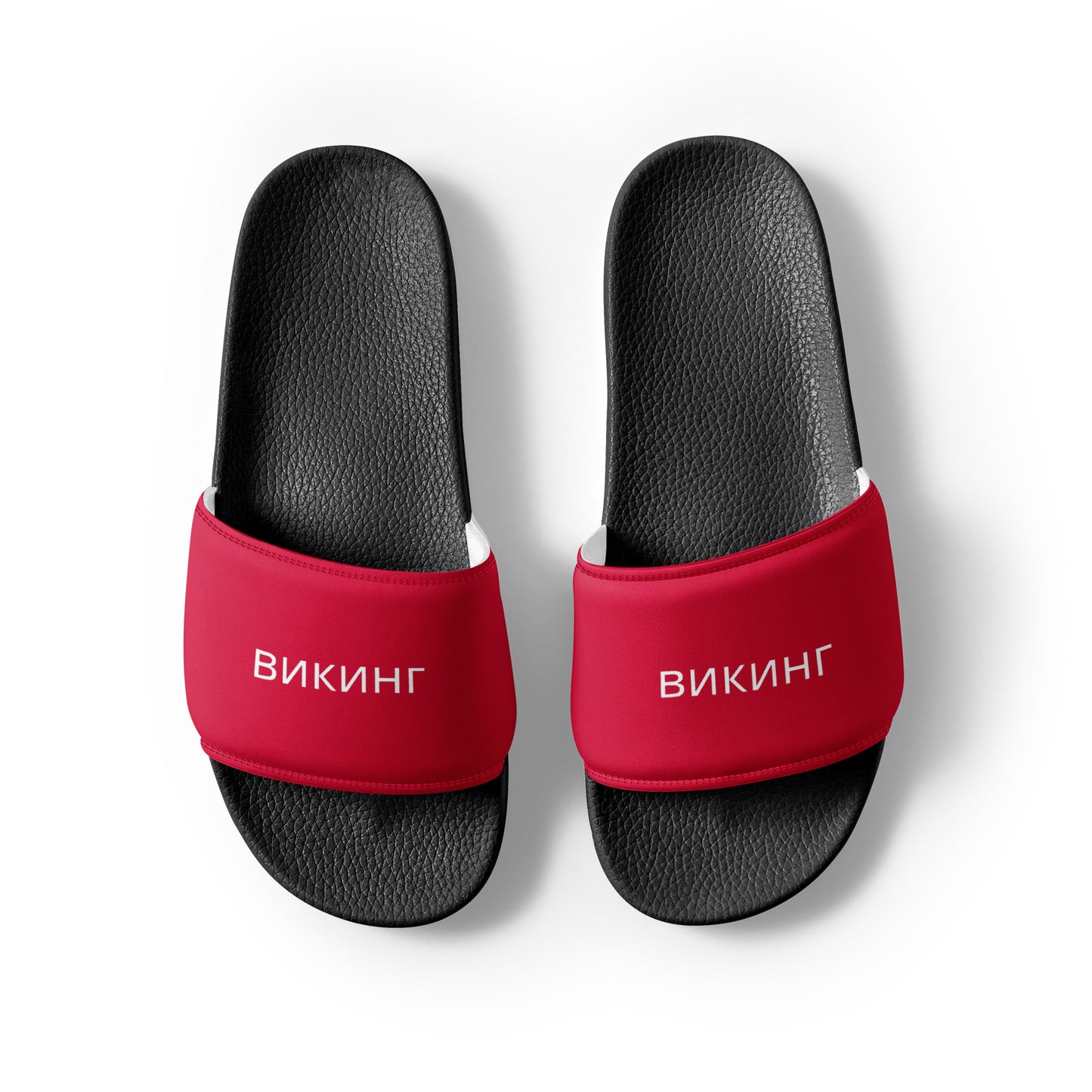 ВИКИНГ Original Lipstick Red Slides Men’s