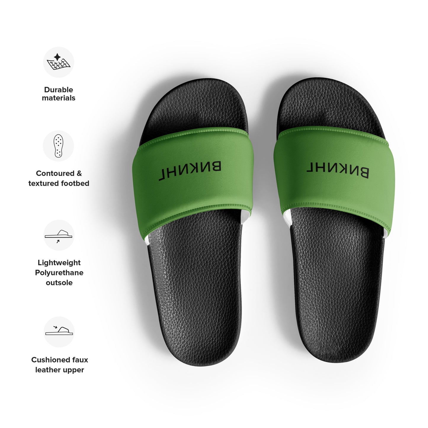 ВИКИНГ Original Shamrock Green Slides Men’s