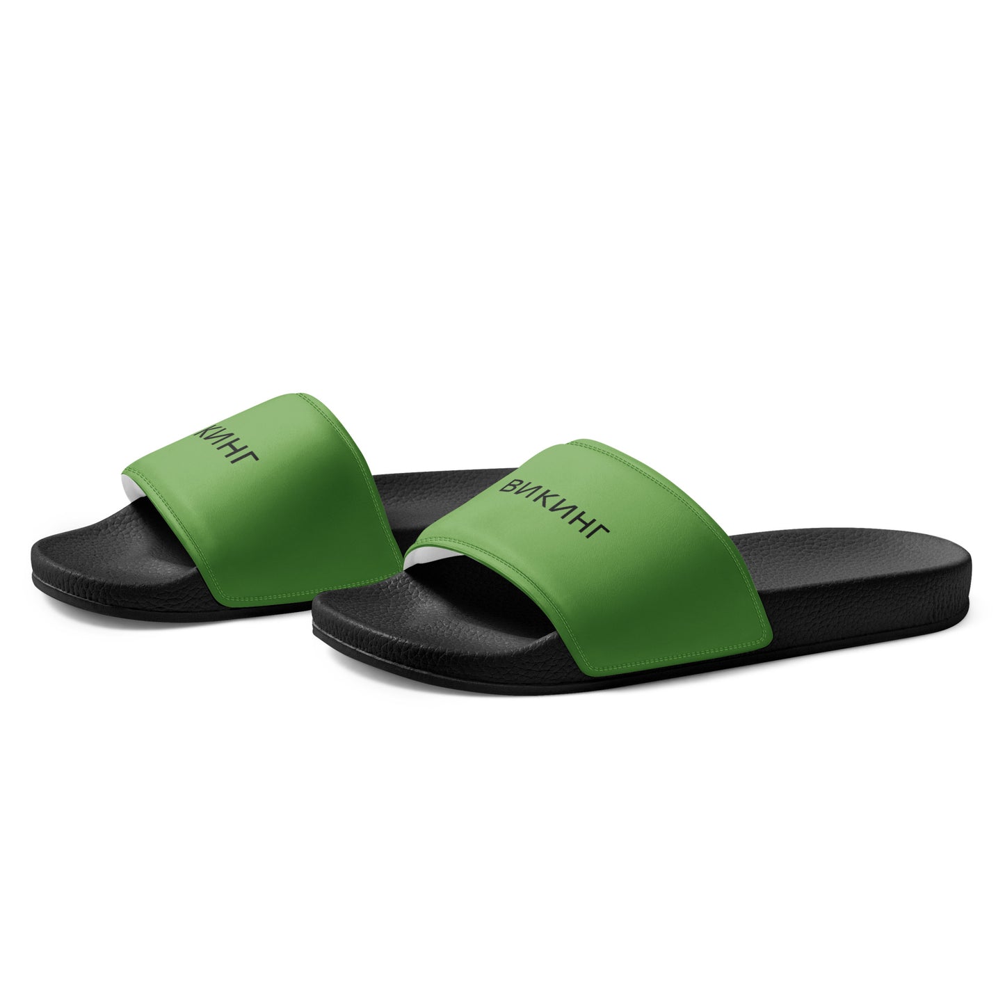 ВИКИНГ Original Shamrock Green Slides Men’s