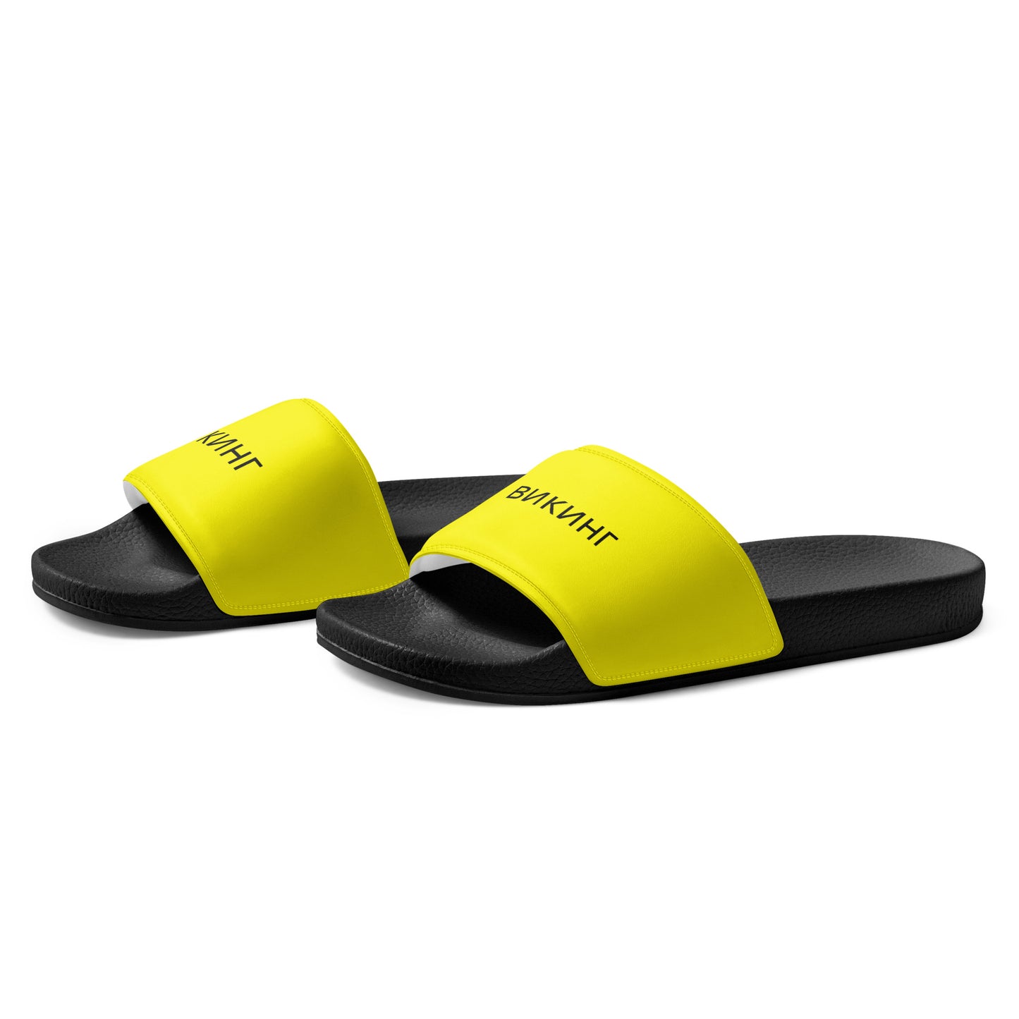 ВИКИНГ Original Bumble Bee Yellow Slides Men’s