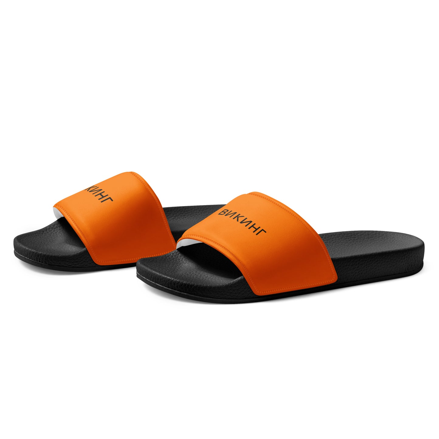 ВИКИНГ Original Tangerine Orange Slides Men’s