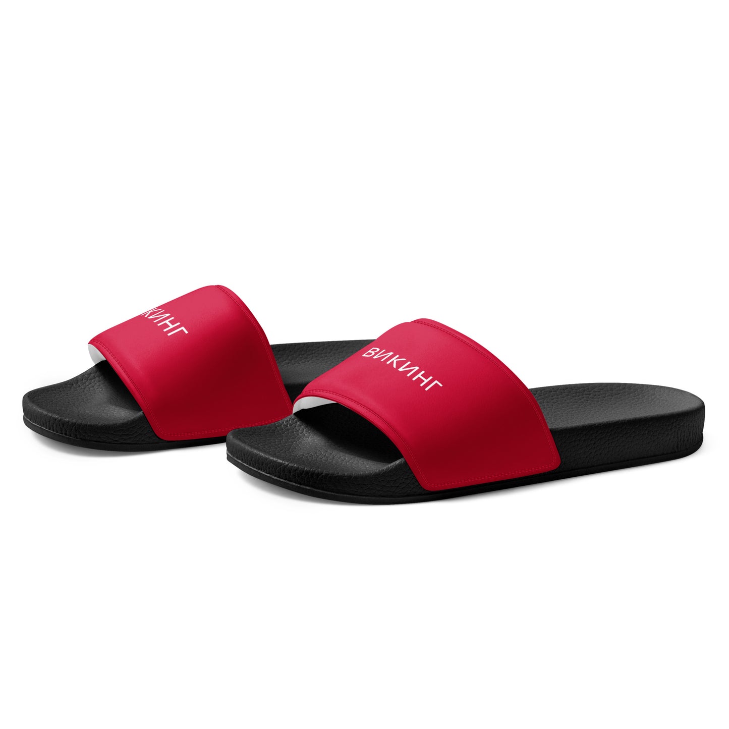 ВИКИНГ Original Lipstick Red Slides Men’s