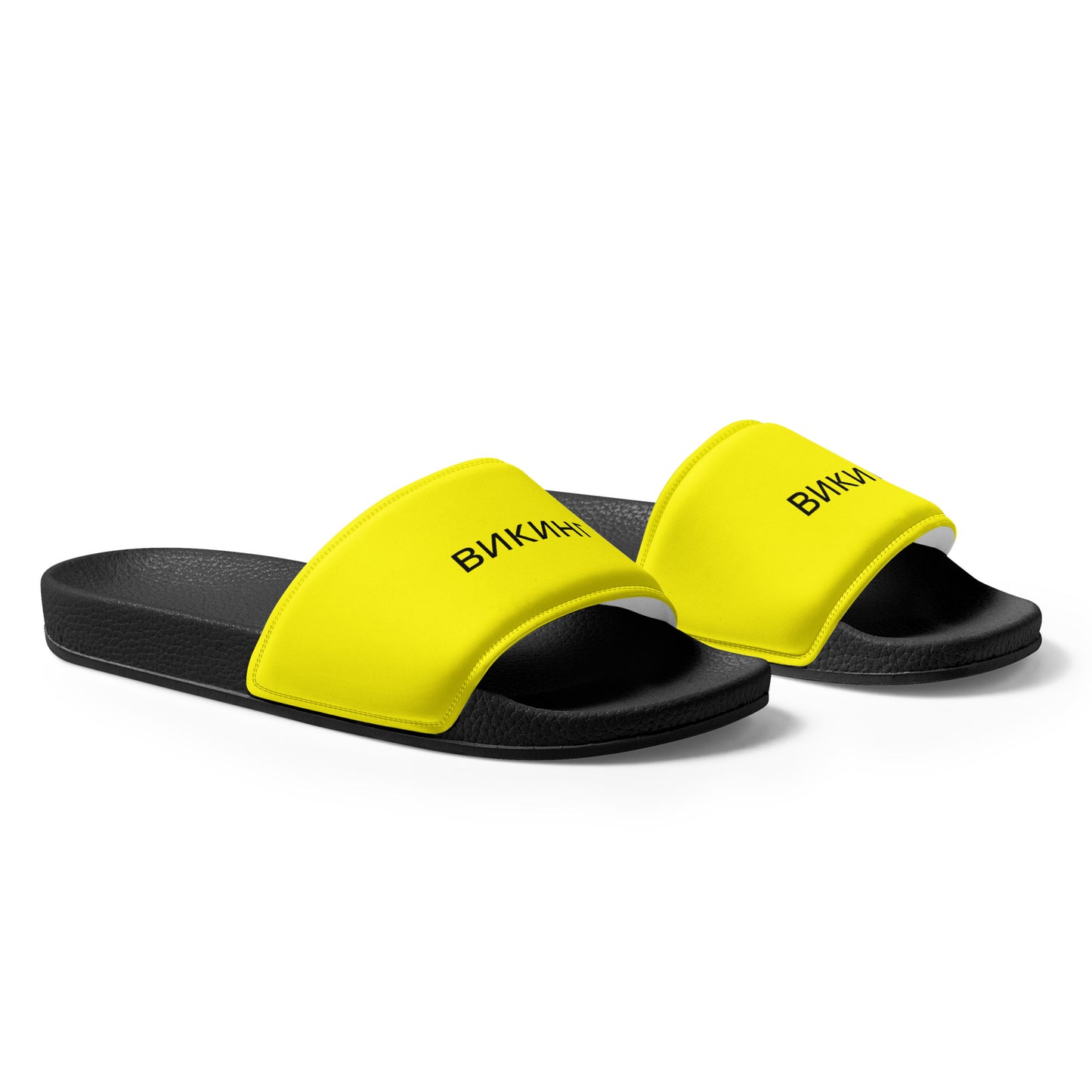 ВИКИНГ Original Bumble Bee Yellow Slides Men’s