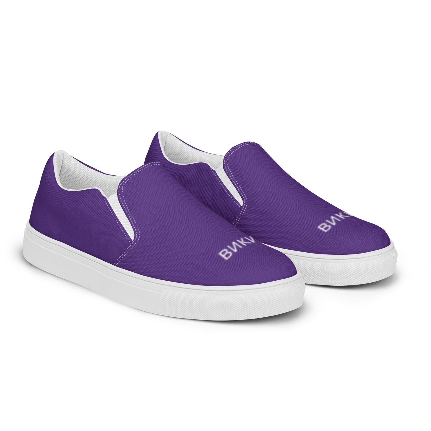 ВИКИНГ Original Plum Purple Slip On Canvas Shoes Men’s