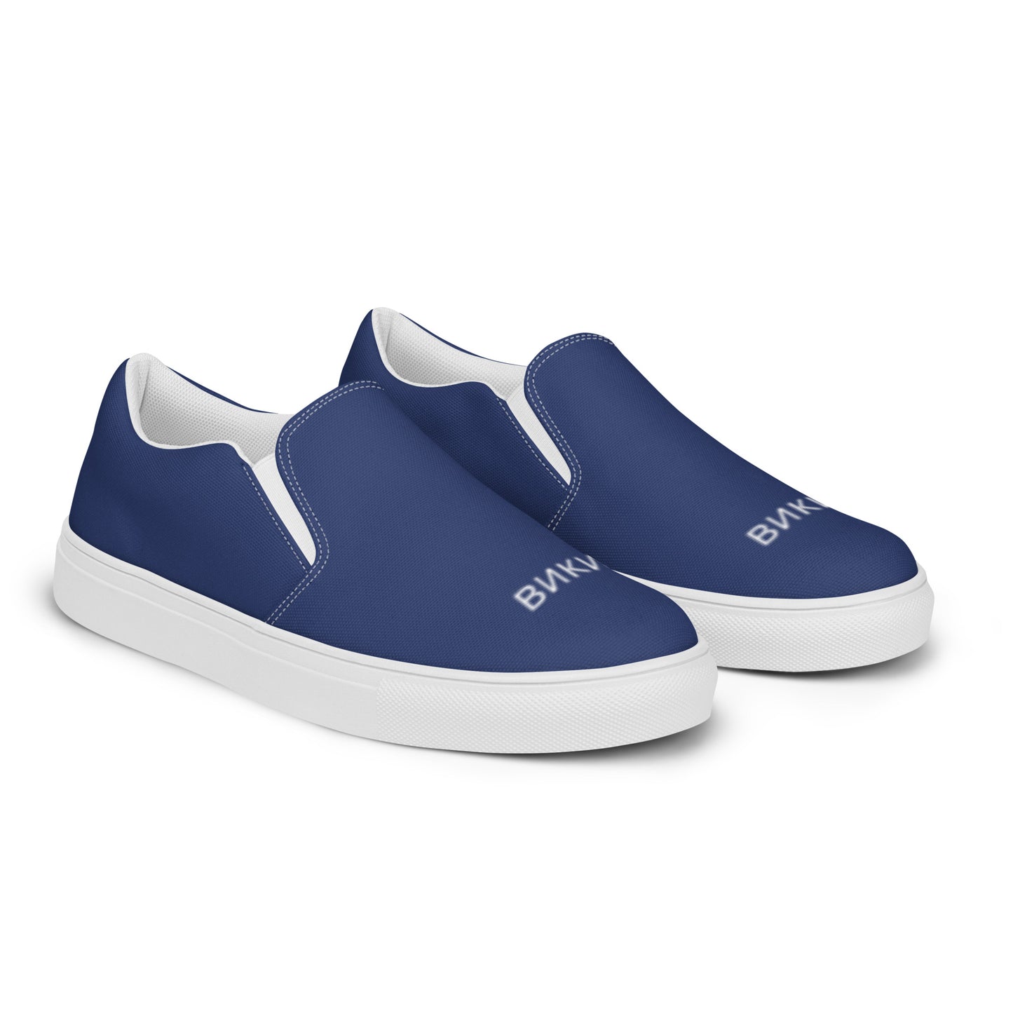 ВИКИНГ Original Navy Blue Slip On Canvas Shoes Men’s