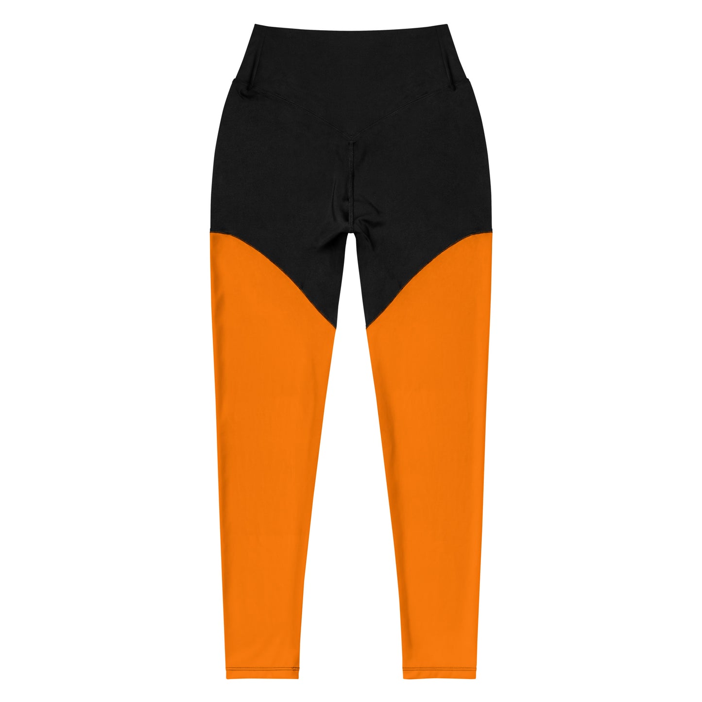 ВИКИНГ Original Tangerine Orange Two Tone Athletic Leggings