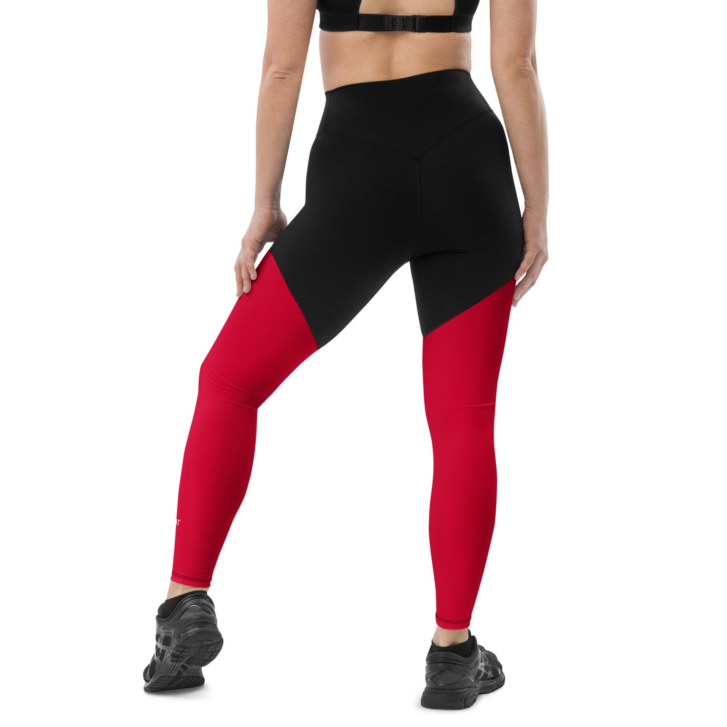 ВИКИНГ Original Lipstick Red Two Tone Athletic Leggings