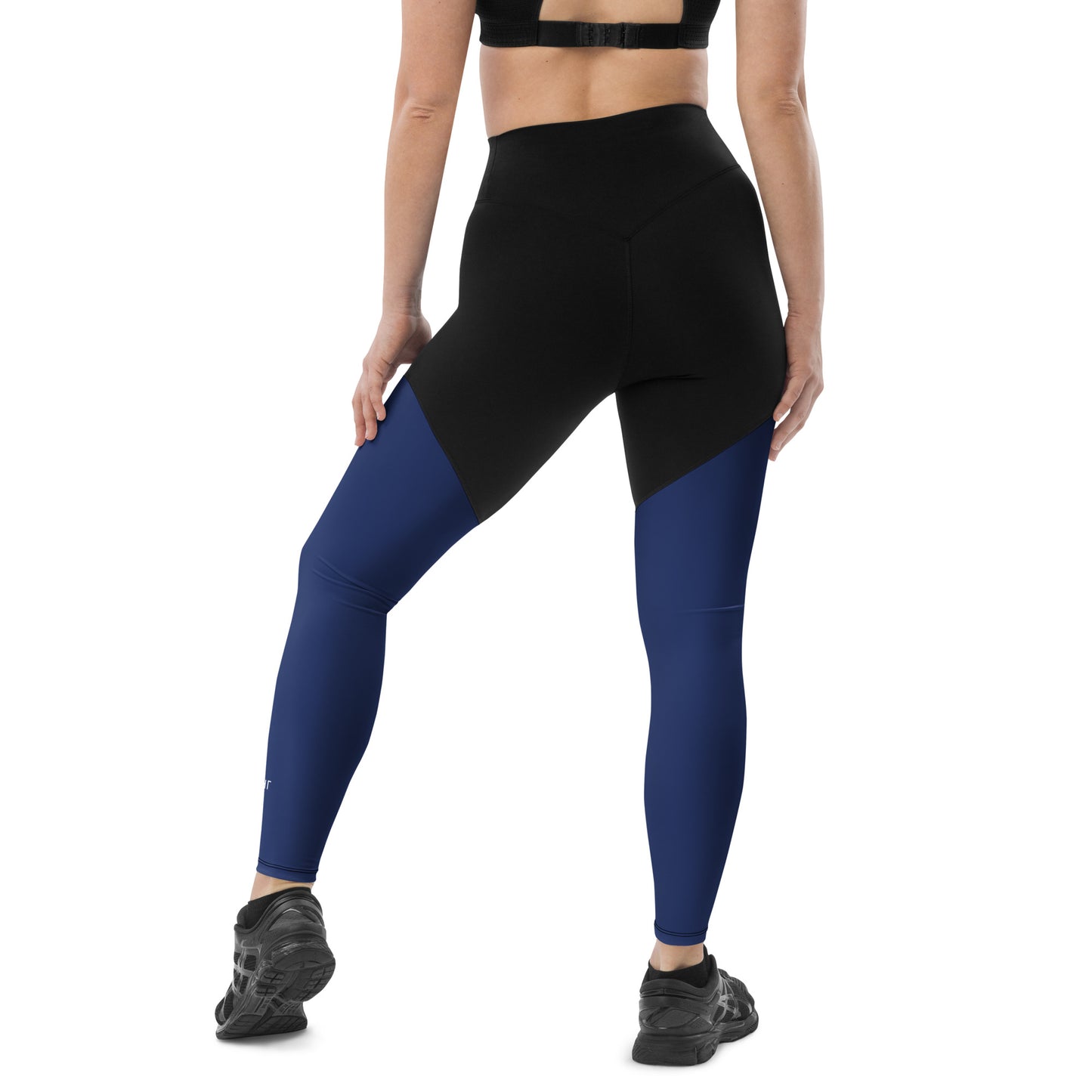 ВИКИНГ Original Navy Blue Two Tone Athletic Leggings