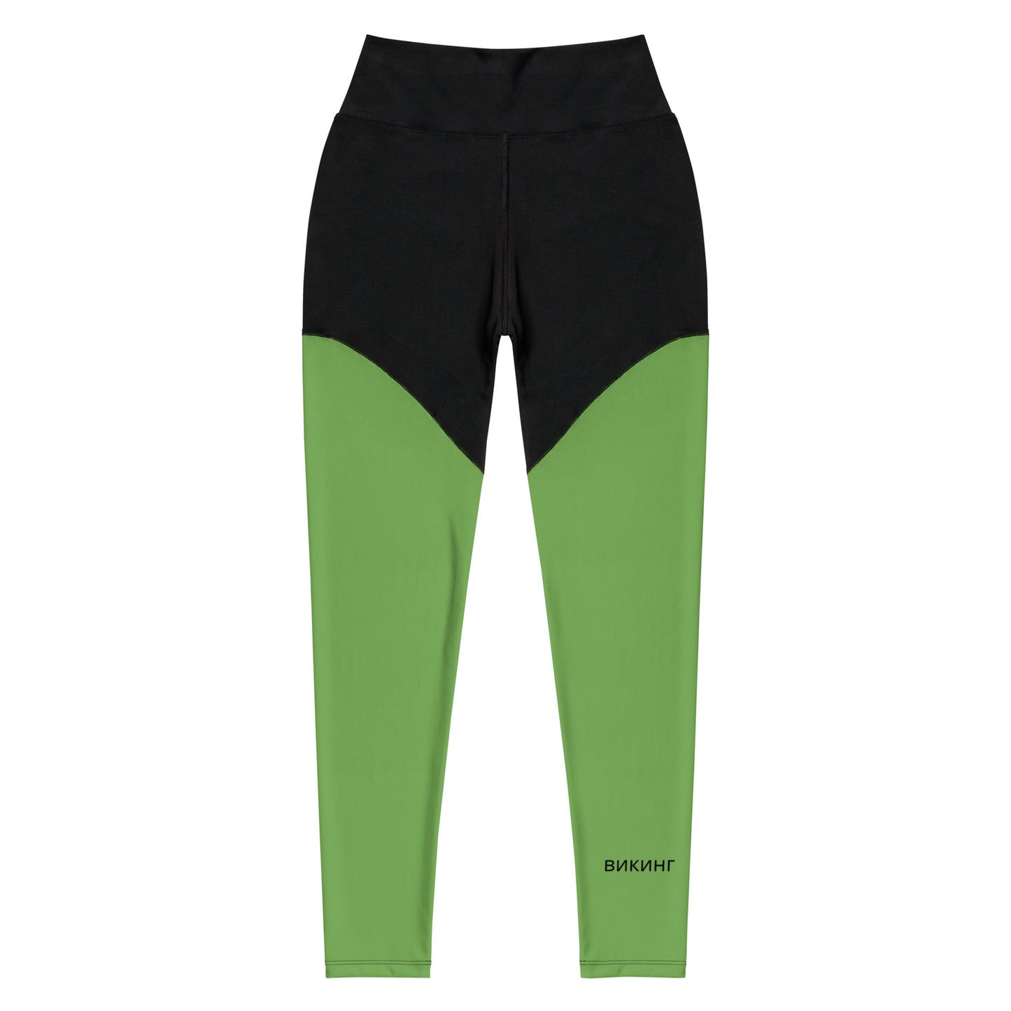 ВИКИНГ Original Shamrock Green Two Tone Athletic Leggings