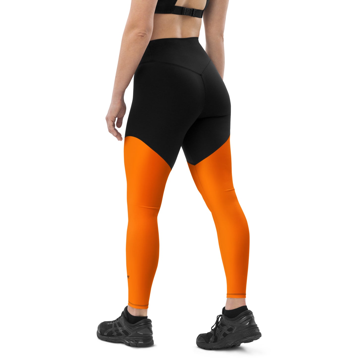 ВИКИНГ Original Tangerine Orange Two Tone Athletic Leggings