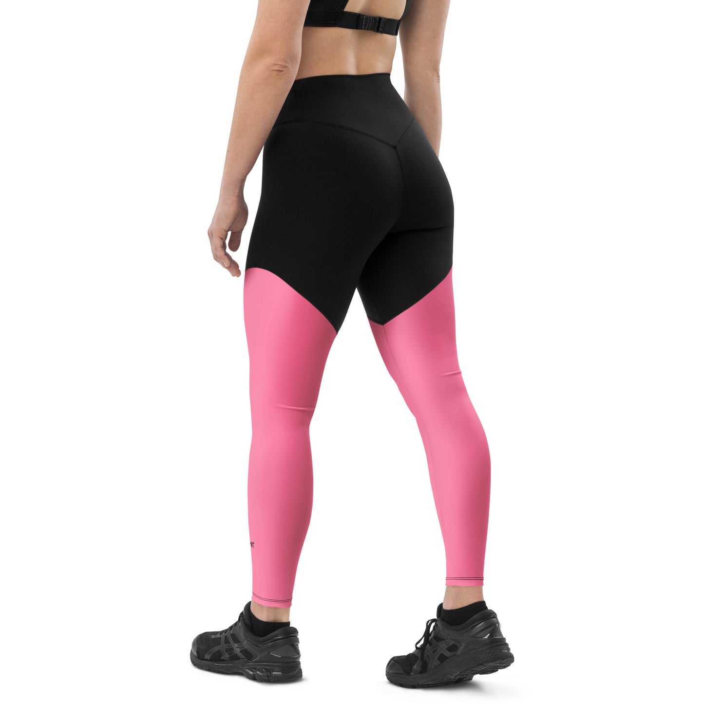 ВИКИНГ Original Bubble Gum Pink Two Tone Athletic Leggings