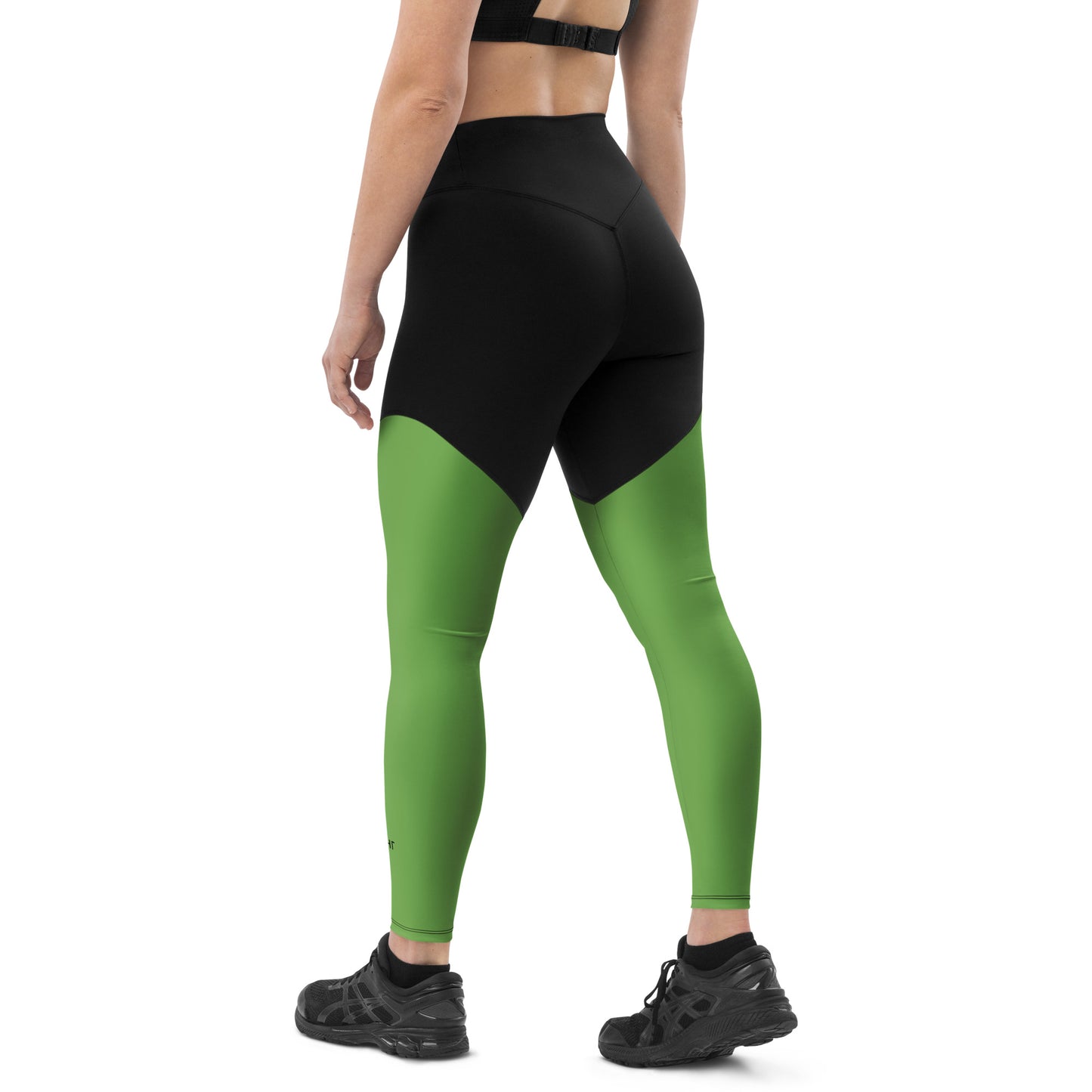 ВИКИНГ Original Shamrock Green Two Tone Athletic Leggings