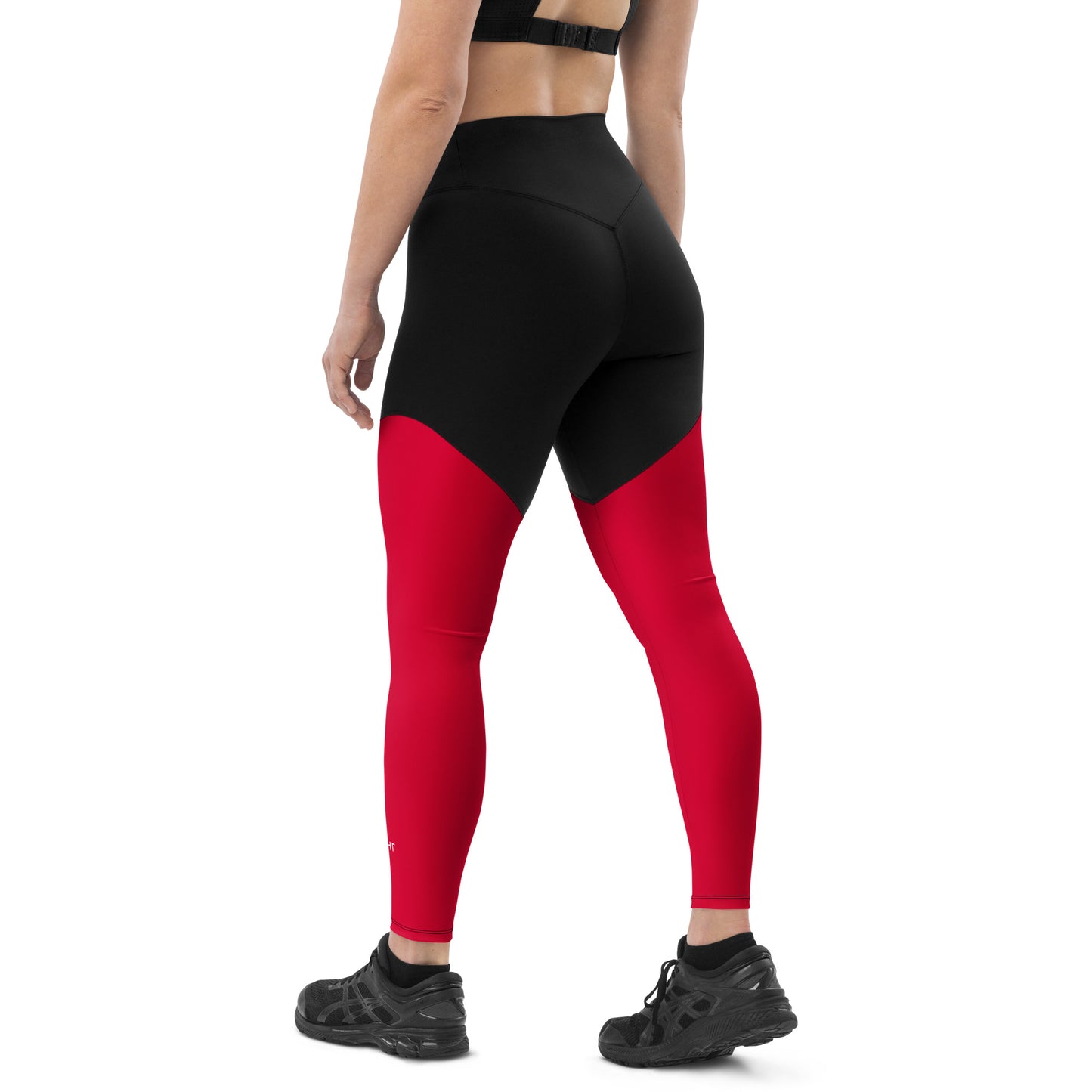 ВИКИНГ Original Lipstick Red Two Tone Athletic Leggings