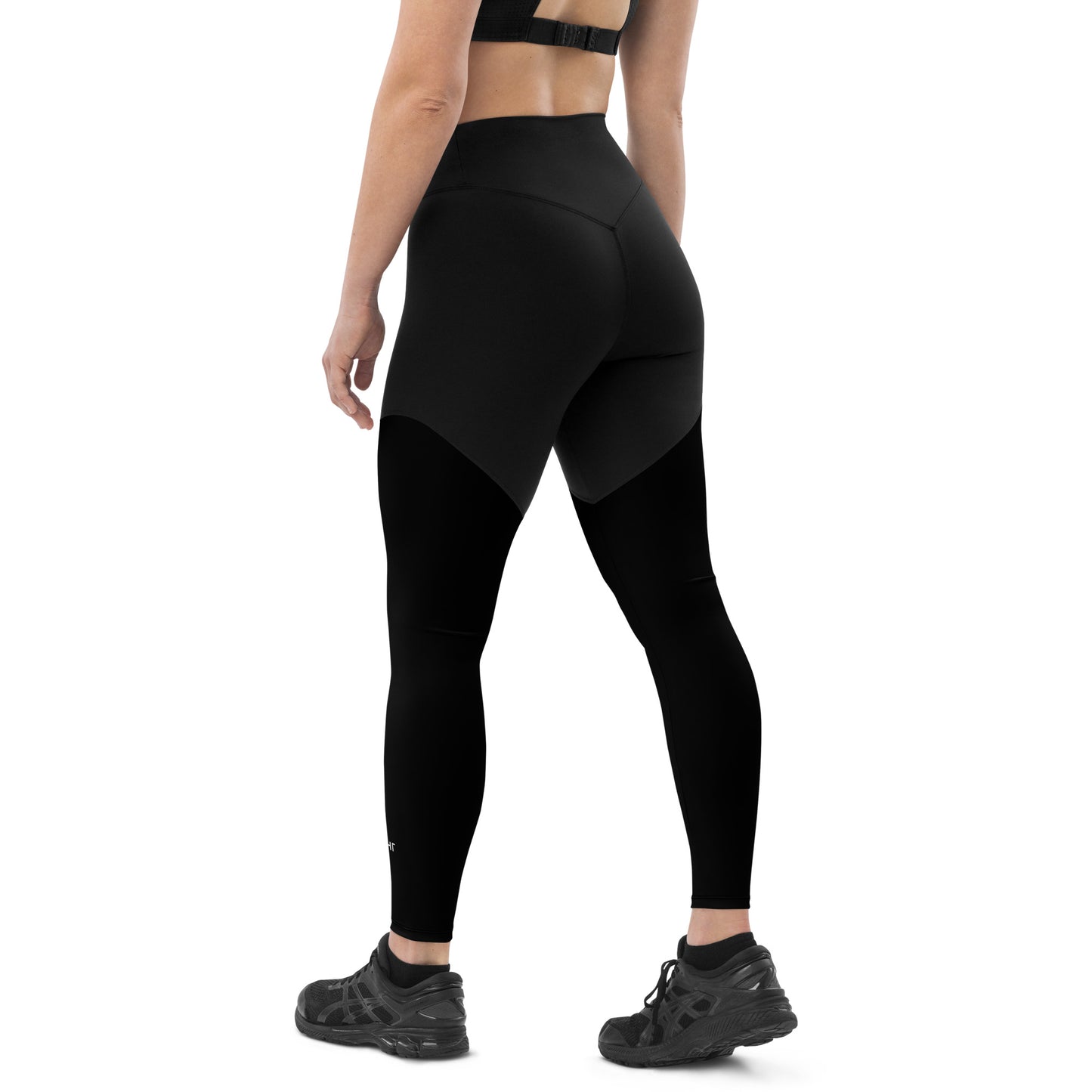 ВИКИНГ Original Midnight Black Two Tone Athletic Leggings