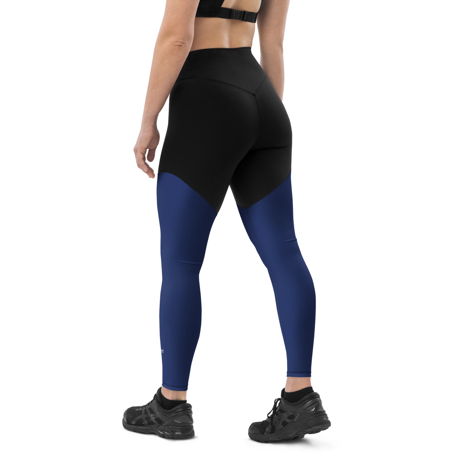 ВИКИНГ Original Navy Blue Two Tone Athletic Leggings