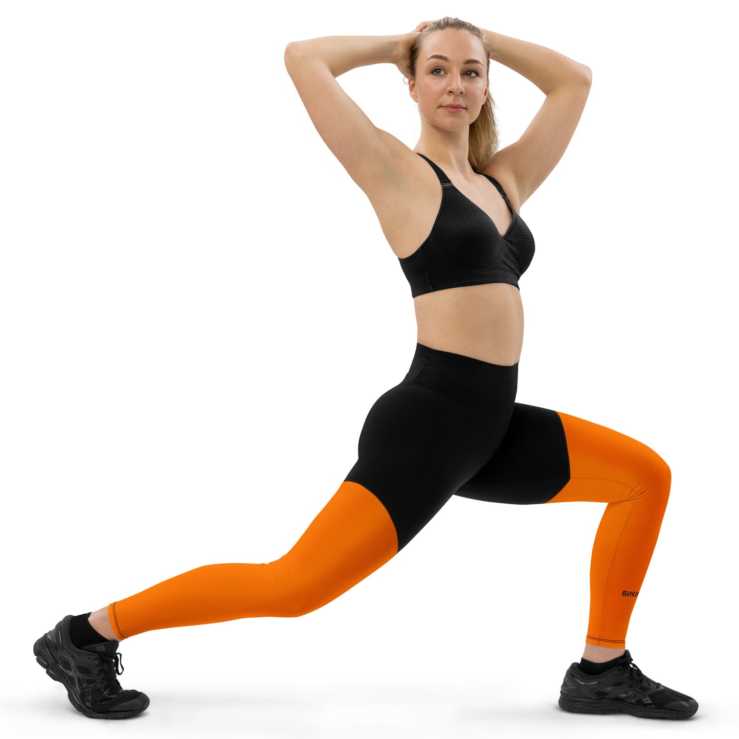 ВИКИНГ Original Tangerine Orange Two Tone Athletic Leggings