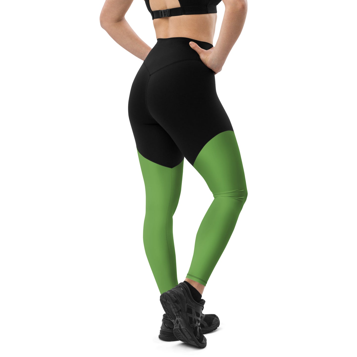 ВИКИНГ Original Shamrock Green Two Tone Athletic Leggings