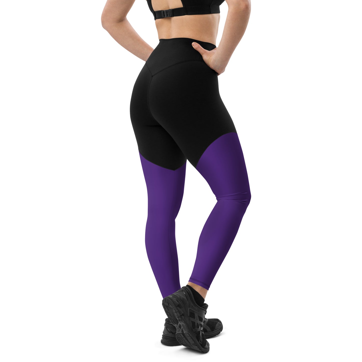 ВИКИНГ Original Plum Purple Two Tone Athletic Leggings