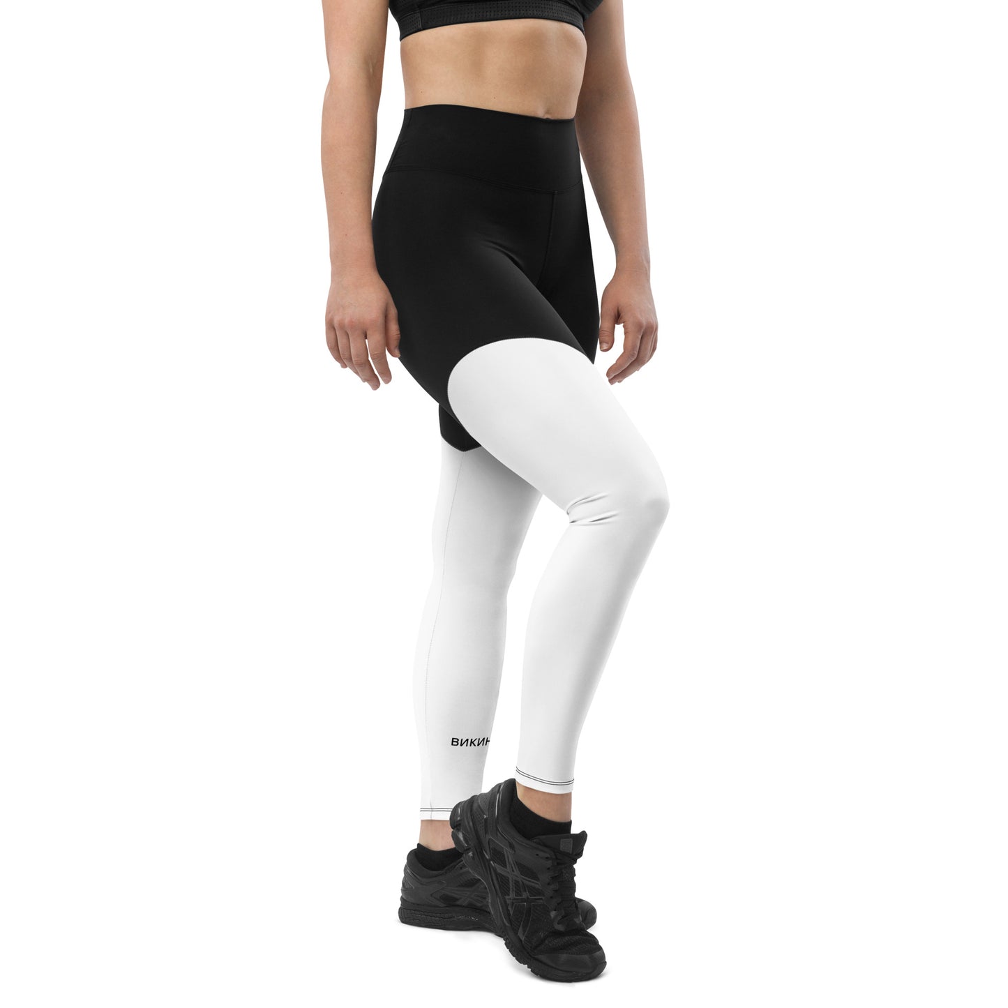 ВИКИНГ Original Snow White Two Tone Athletic Leggings