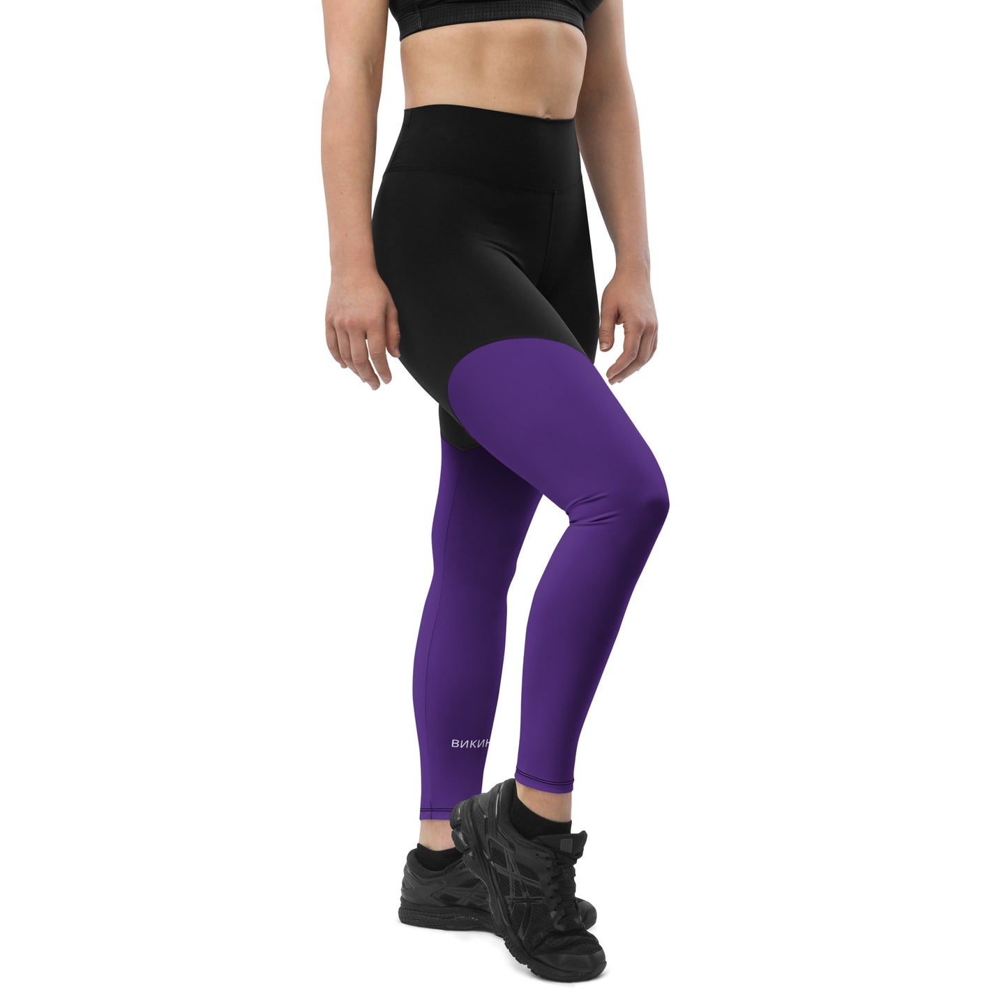 ВИКИНГ Original Plum Purple Two Tone Athletic Leggings