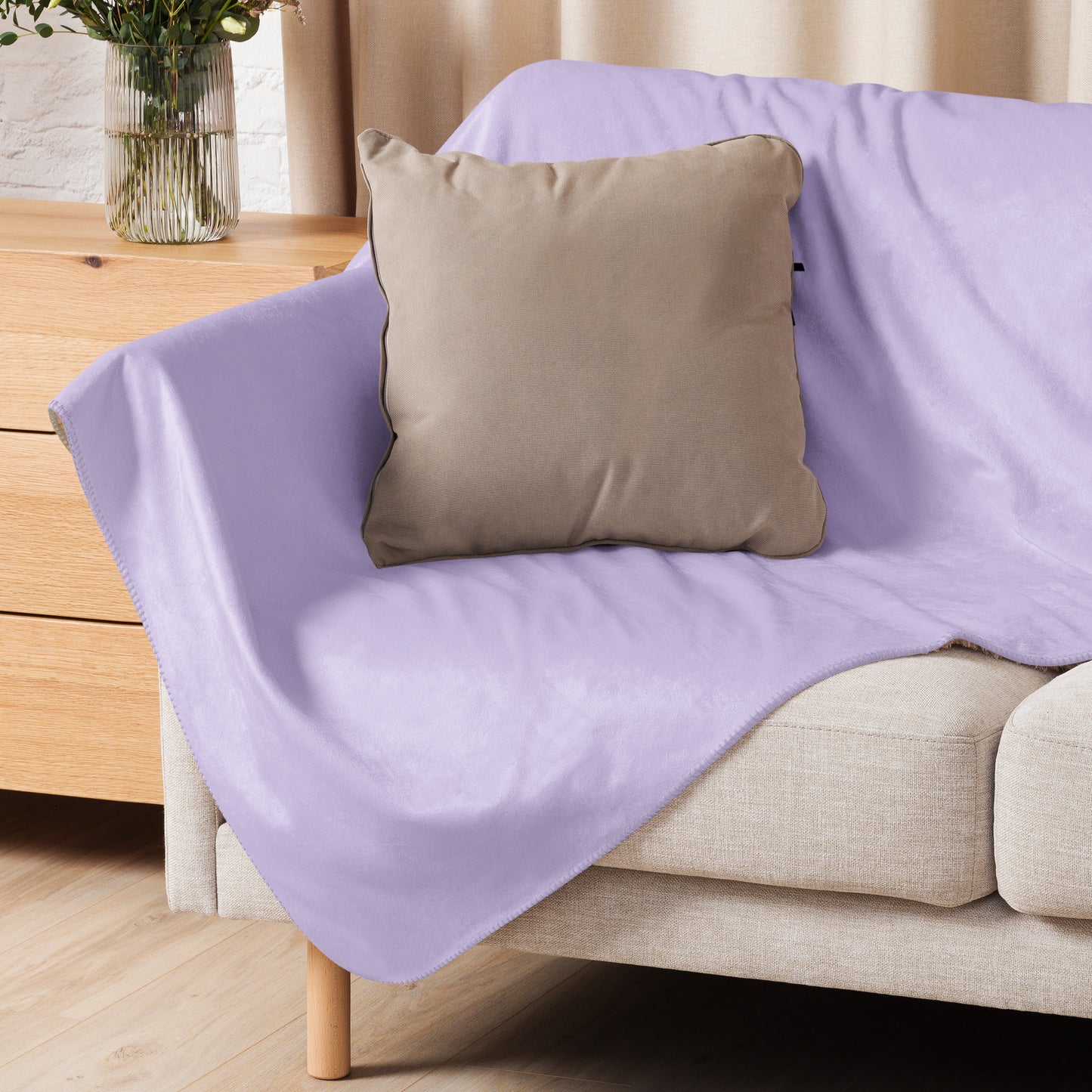 ВИКИНГ Original Lustful Purple Sherpa Blanket