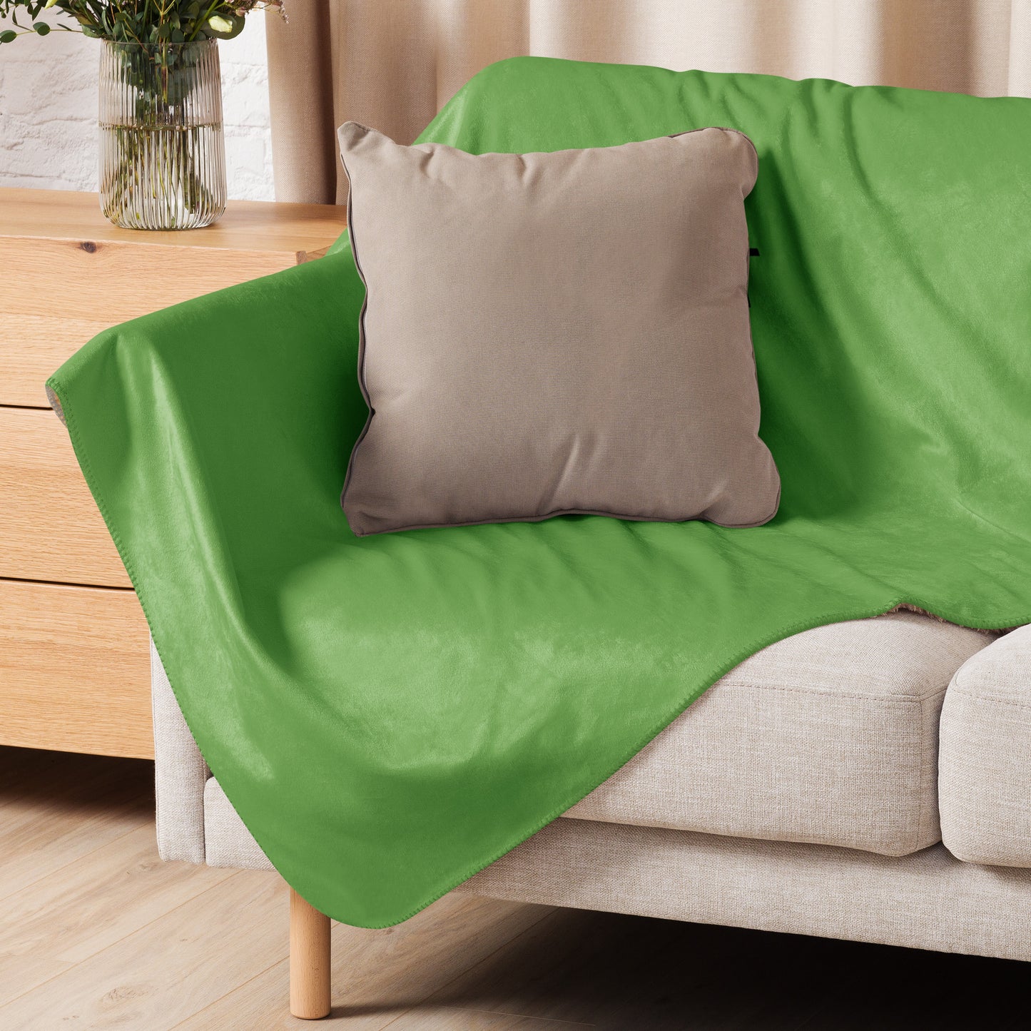 ВИКИНГ Original Shamrock Green Sherpa Blanket