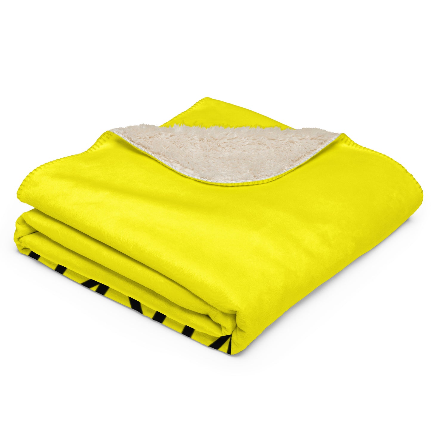 ВИКИНГ Original Bumble Bee Yellow Sherpa Blanket