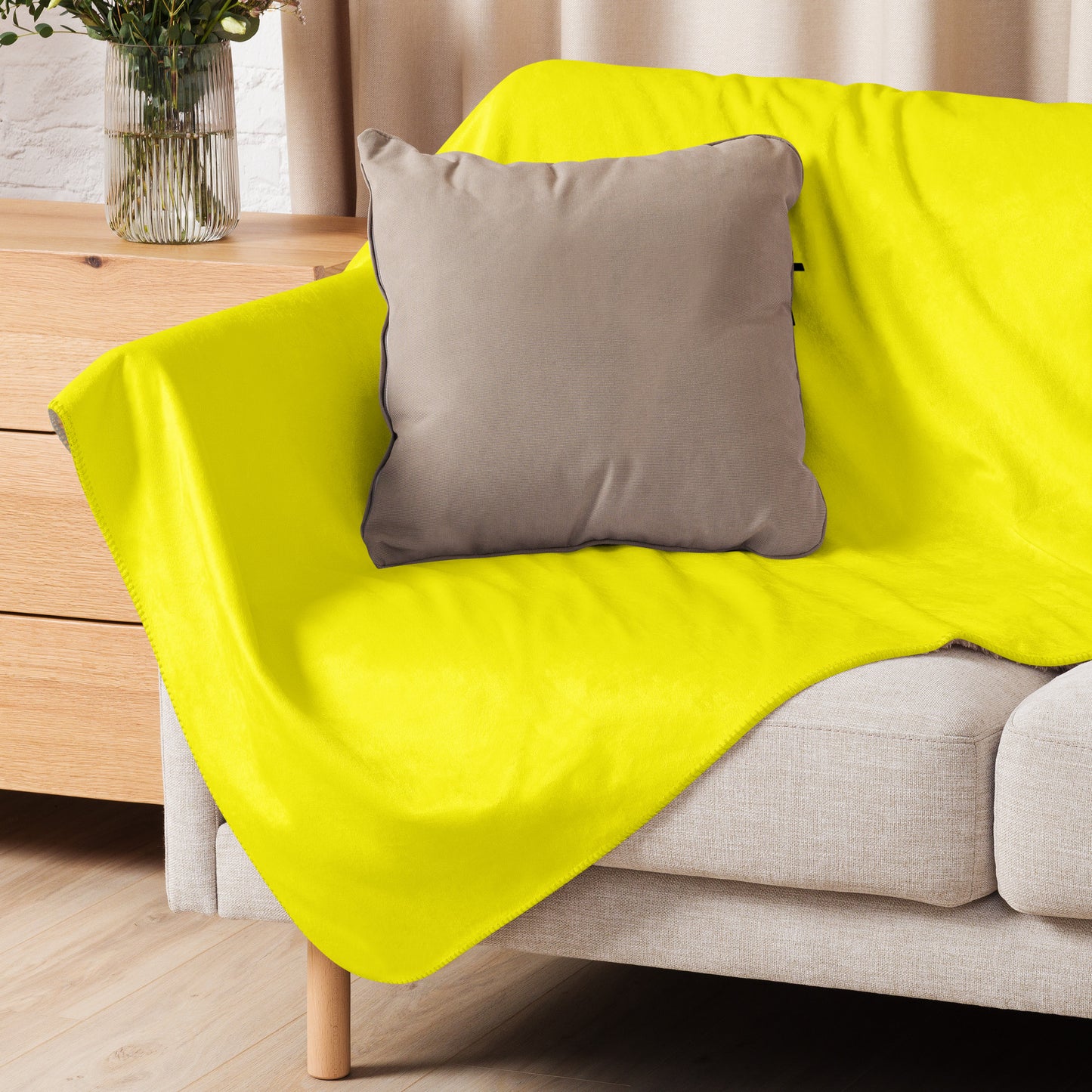 ВИКИНГ Original Bumble Bee Yellow Sherpa Blanket