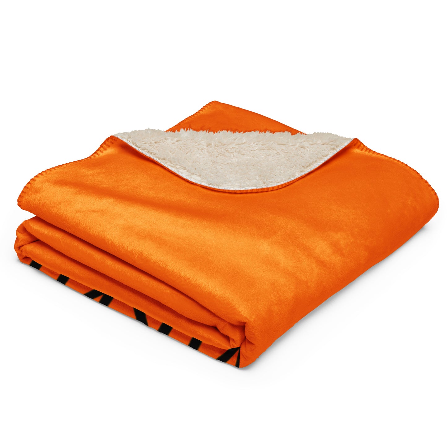 ВИКИНГ Original Tangerine Orange Sherpa Blanket