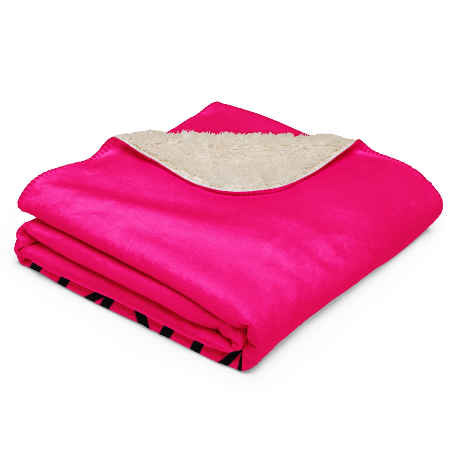 ВИКИНГ Original Bright Pink Sherpa Blanket