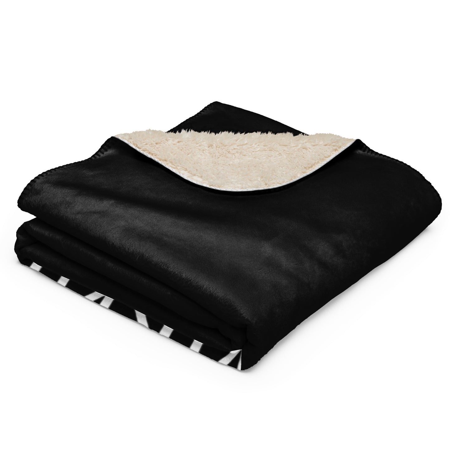 ВИКИНГ Original Midnight Black Sherpa Blanket