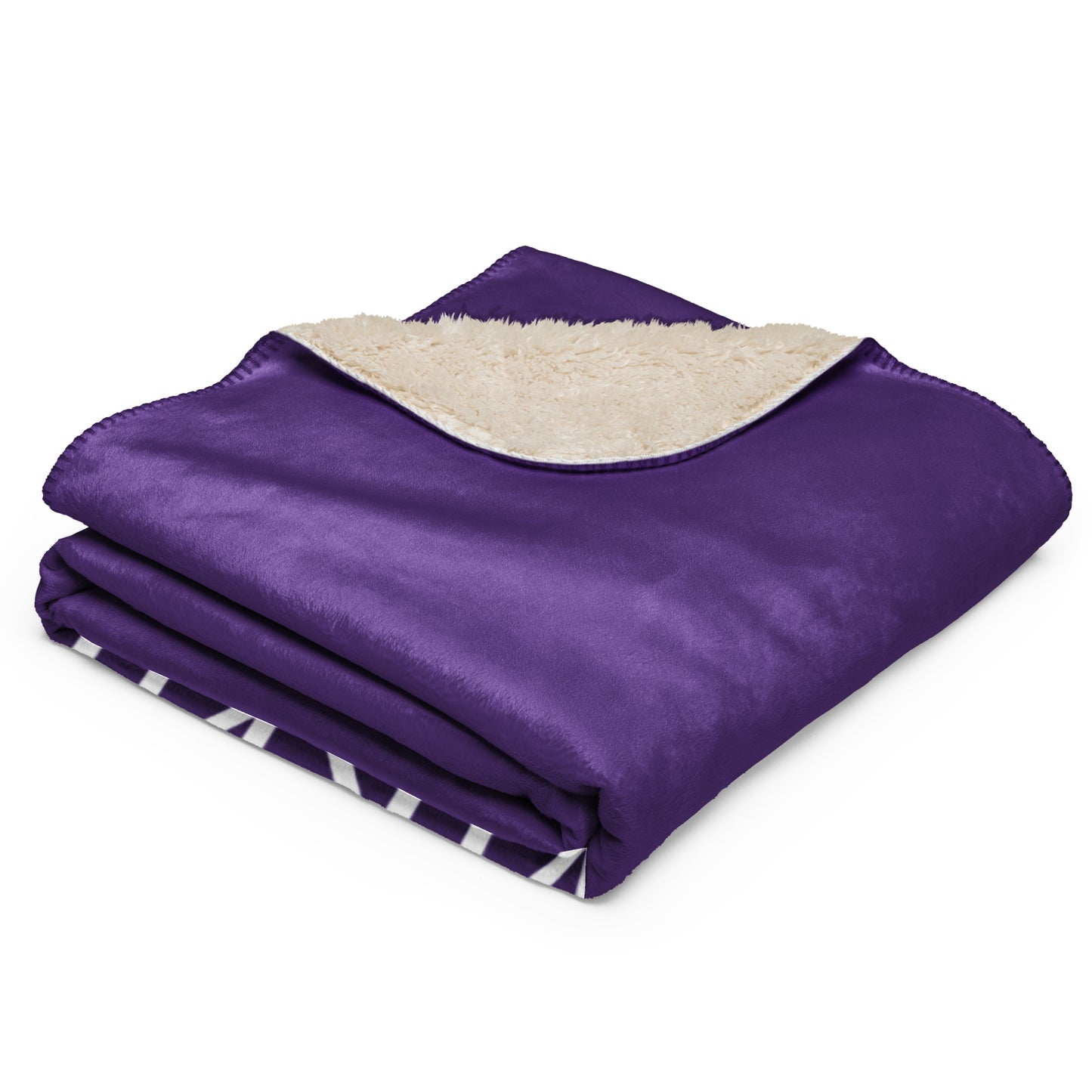 ВИКИНГ Original Plum Purple Sherpa Blanket