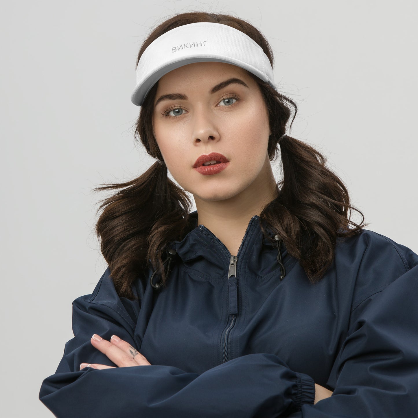 ВИКИНГ Unisex White Logo Visor