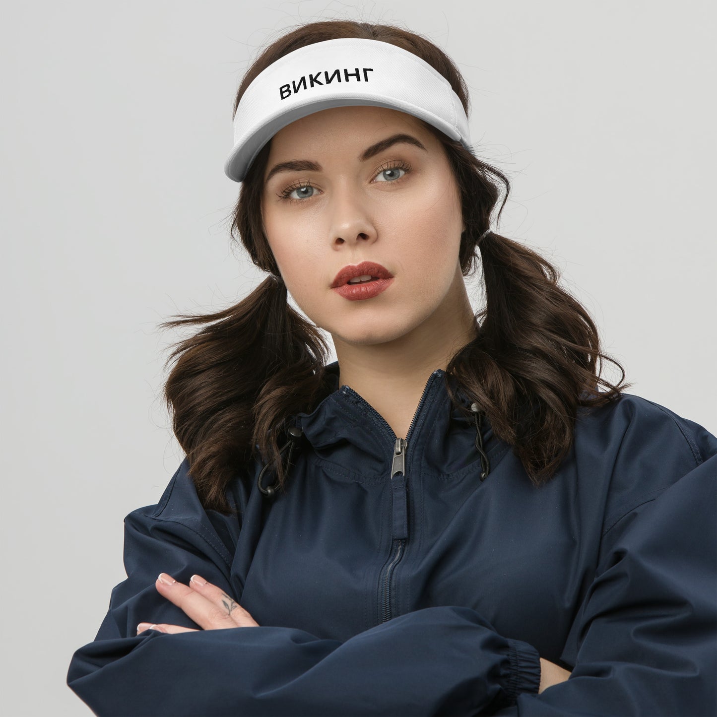 ВИКИНГ Unisex Black Logo Visor