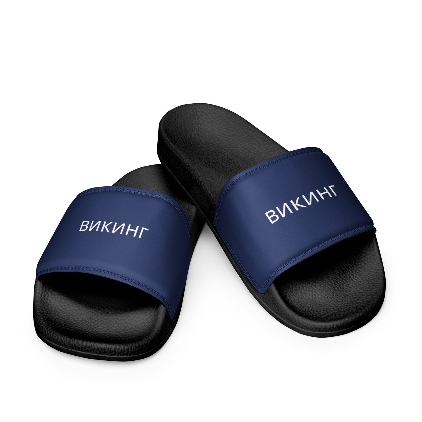 ВИКИНГ Original Navy Blue Slides Women’s