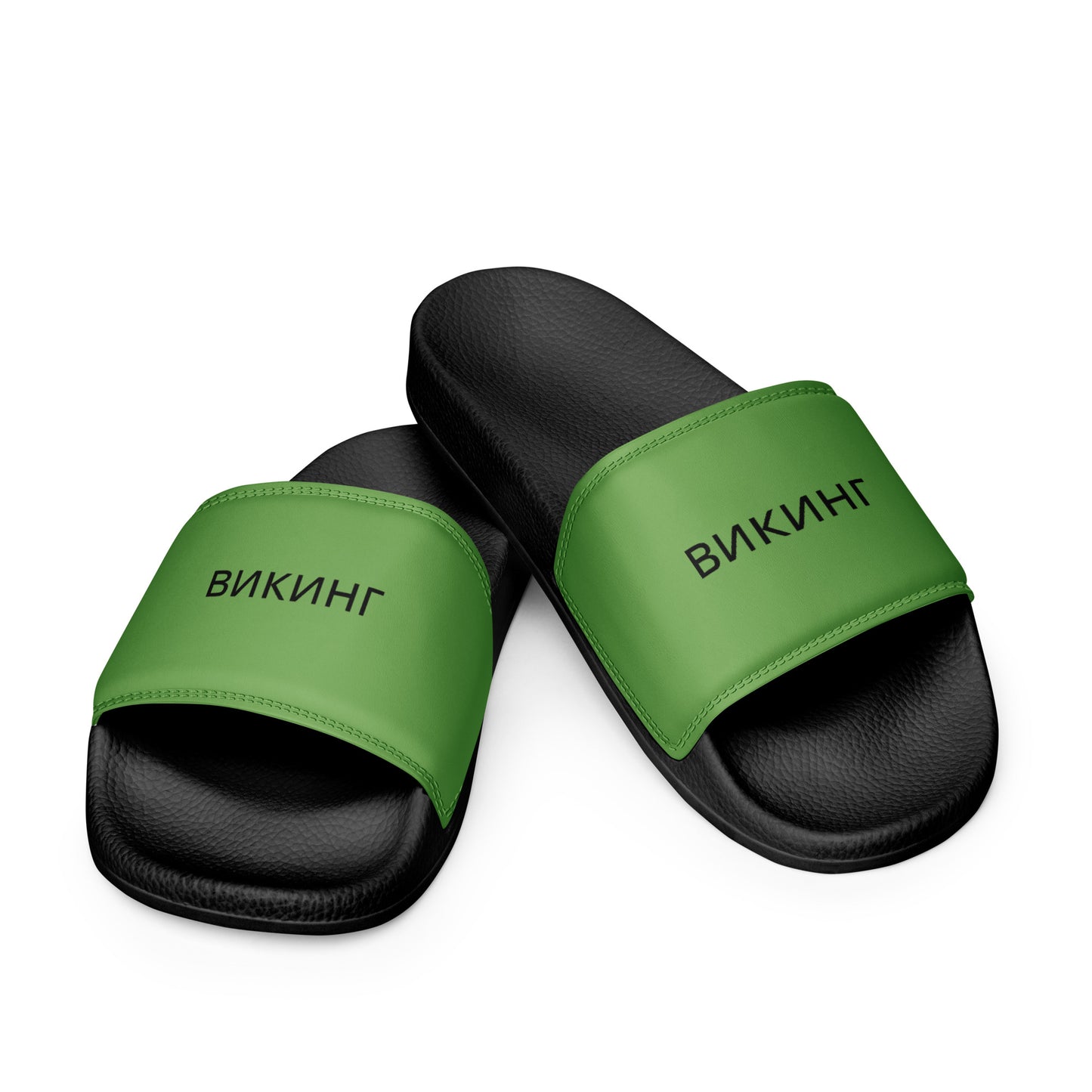 ВИКИНГ Original Shamrock Green Slides Women’s