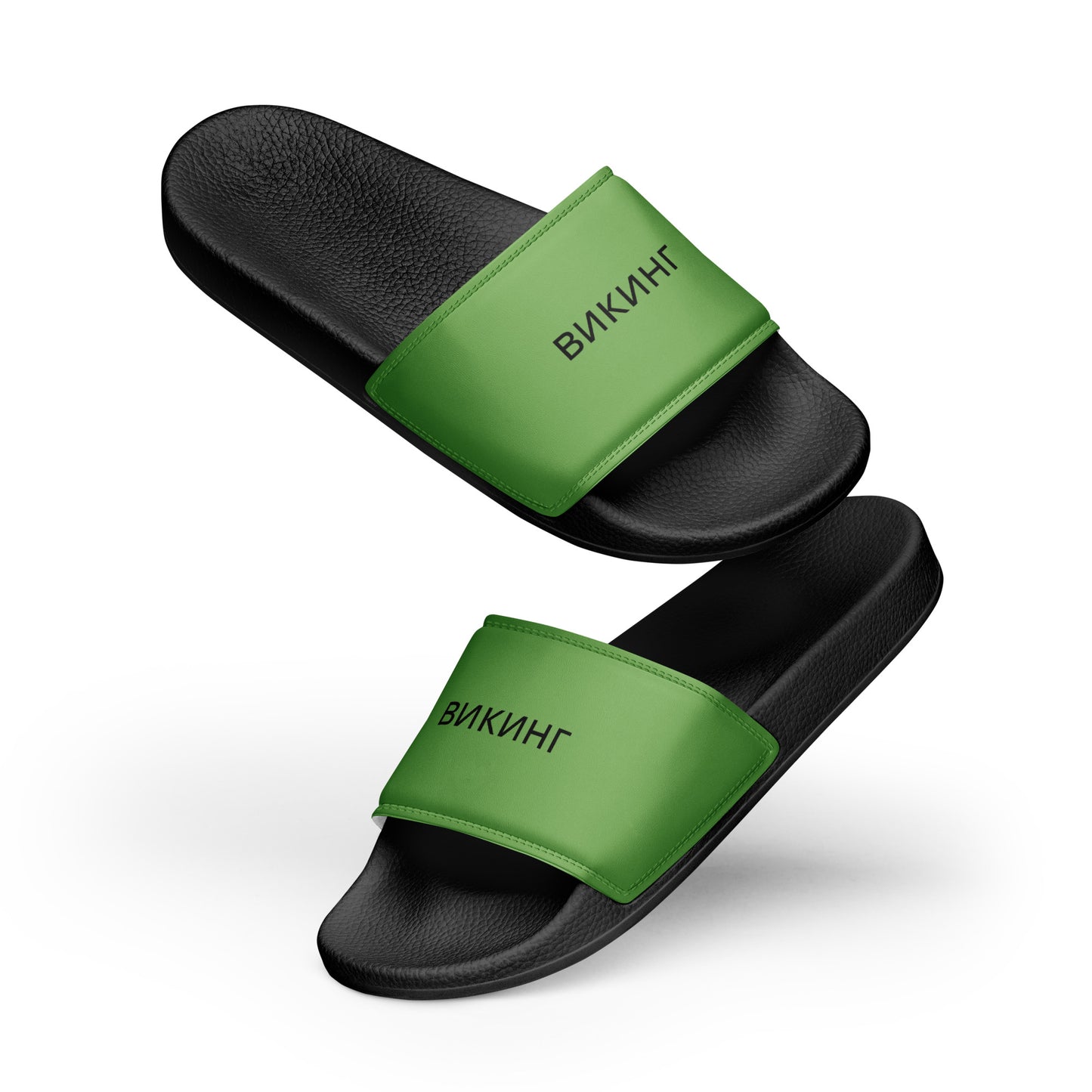 ВИКИНГ Original Shamrock Green Slides Women’s