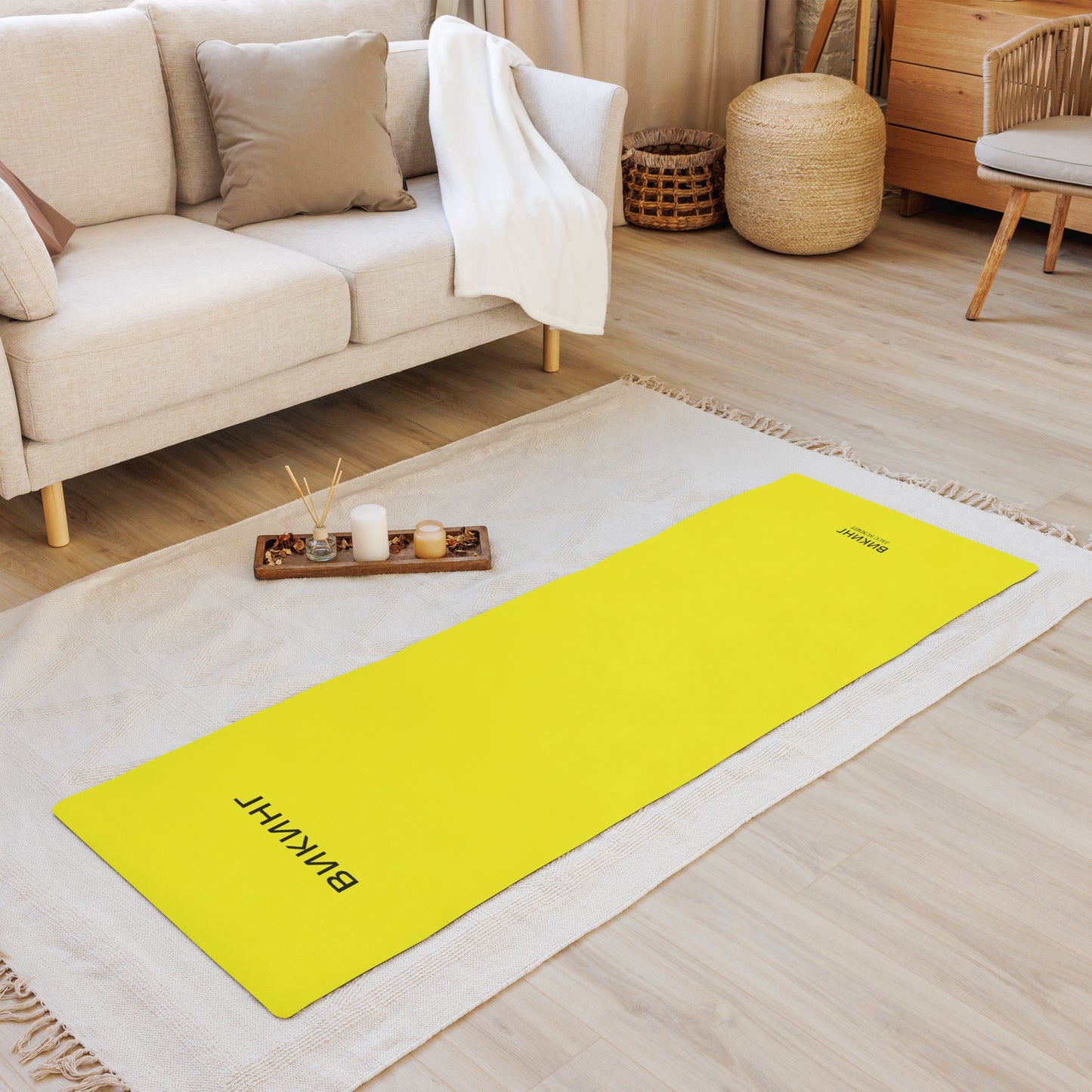 ВИКИНГ Original Bumble Bee Yellow Yoga Mat